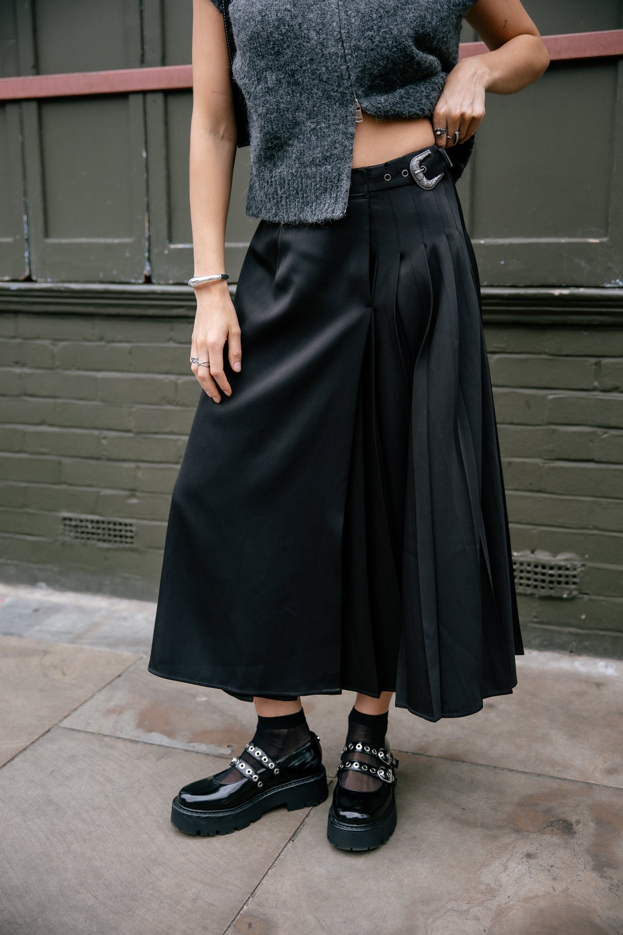 Jupe asymétrique Femme Jaylo Plain black | Freeman T. Porter