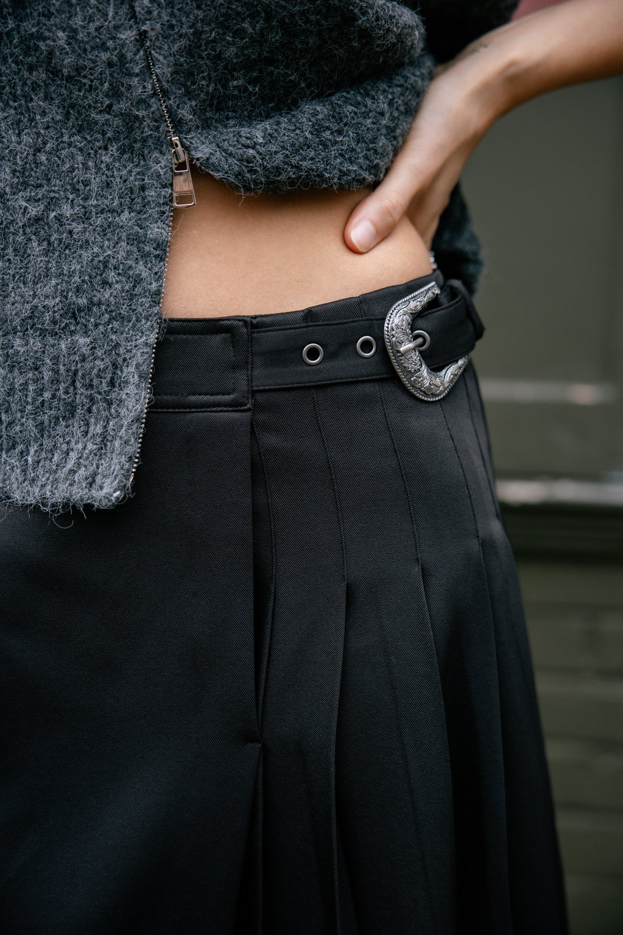 Jupe asymétrique Femme Jaylo Plain black | Freeman T. Porter