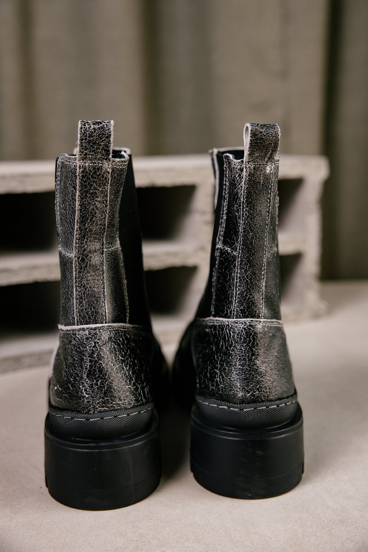 Chelsea boots Femme Verika Crinkle black | Freeman T. Porter