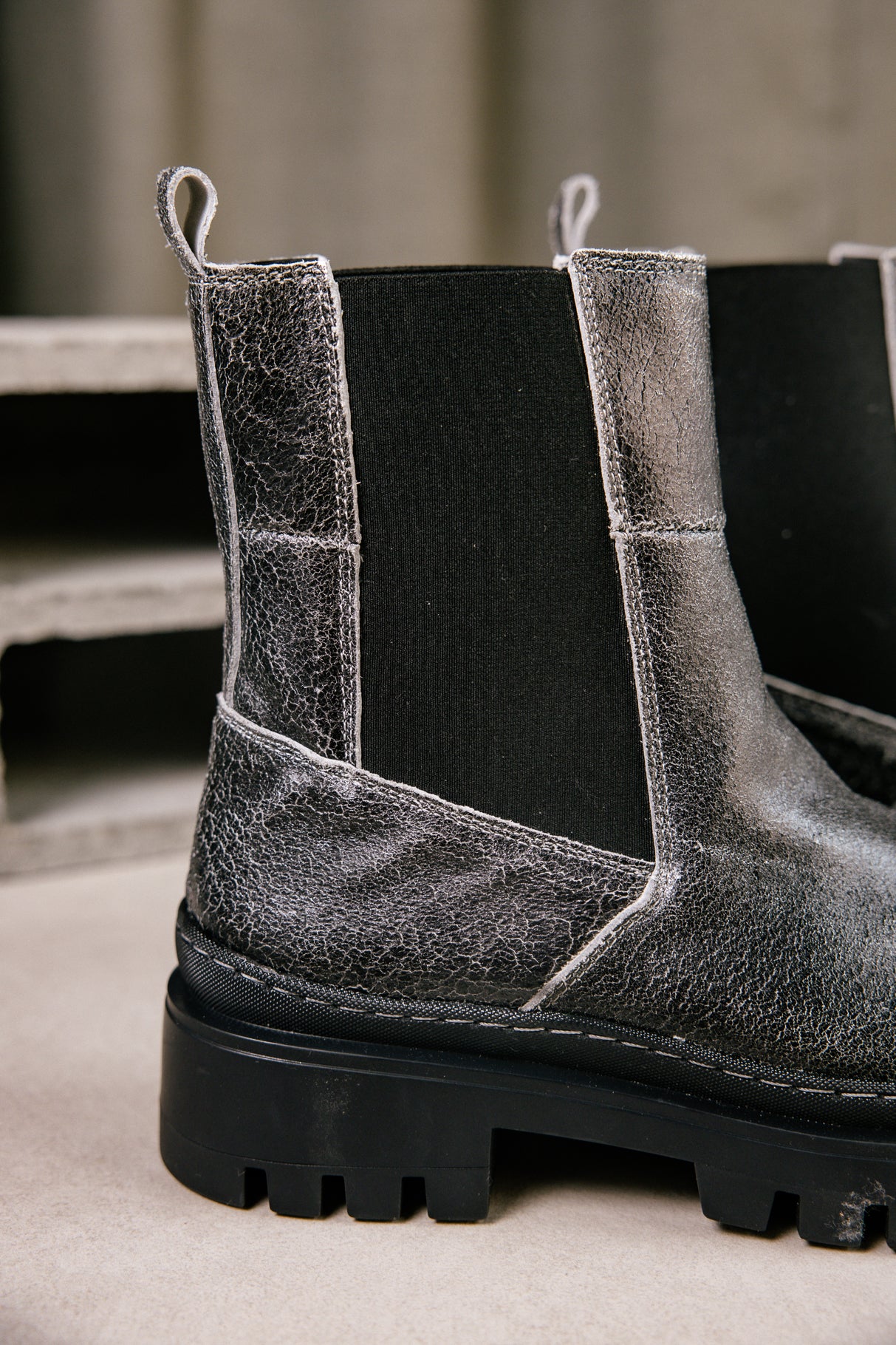Chelsea boots Femme Verika Crinkle black | Freeman T. Porter