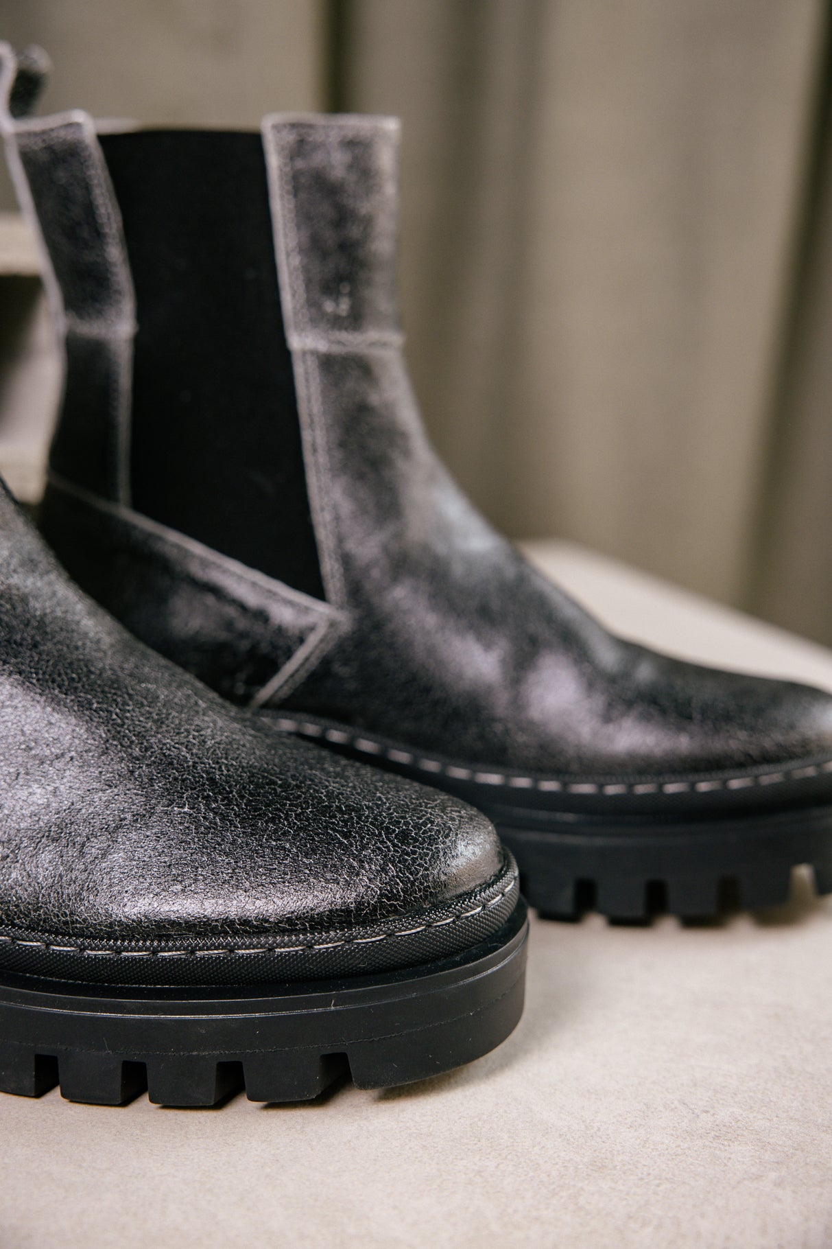 Chelsea boots Femme Verika Crinkle black | Freeman T. Porter