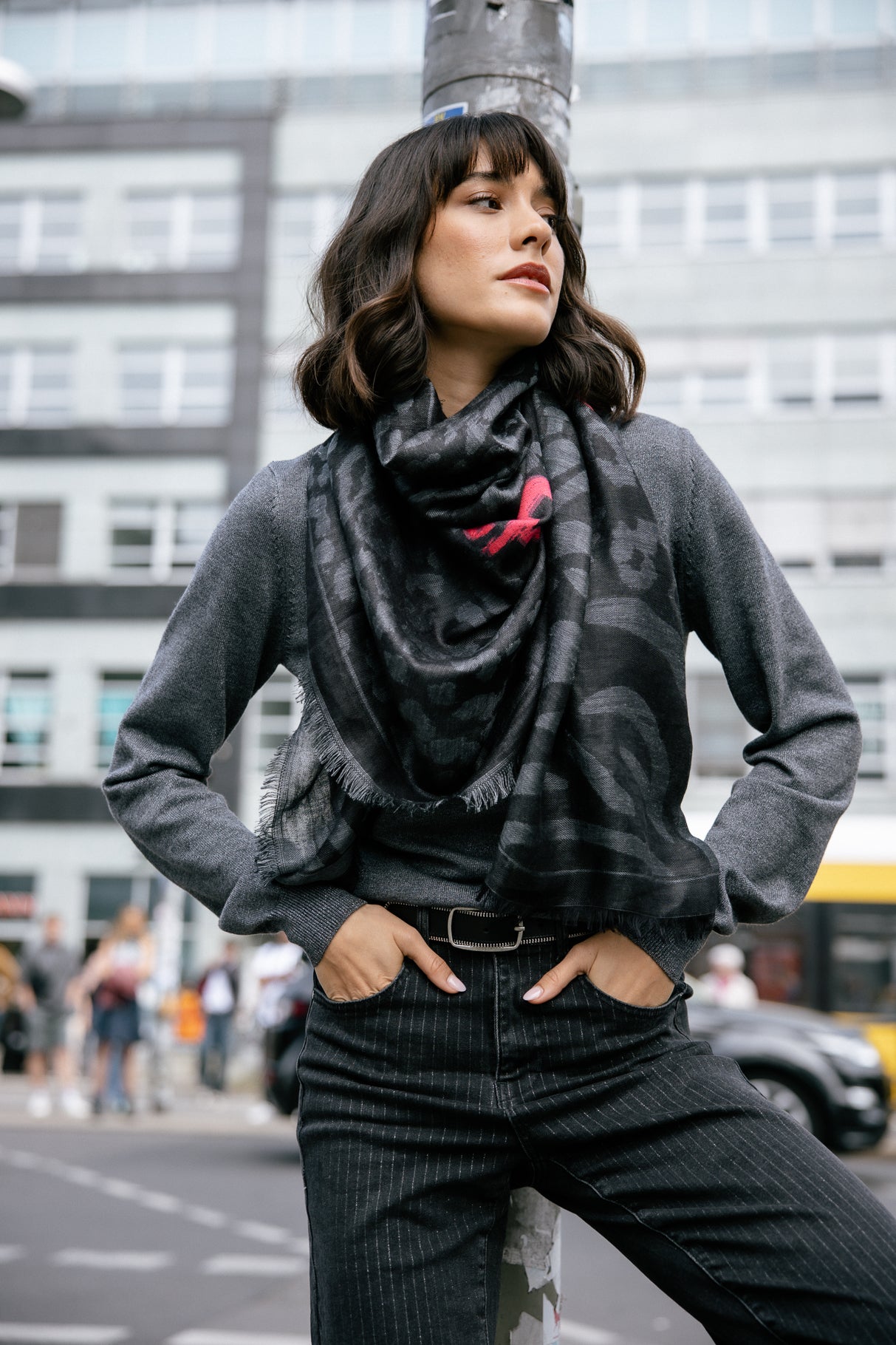 Écharpe  Femme Astra Leo black | Freeman T. Porter