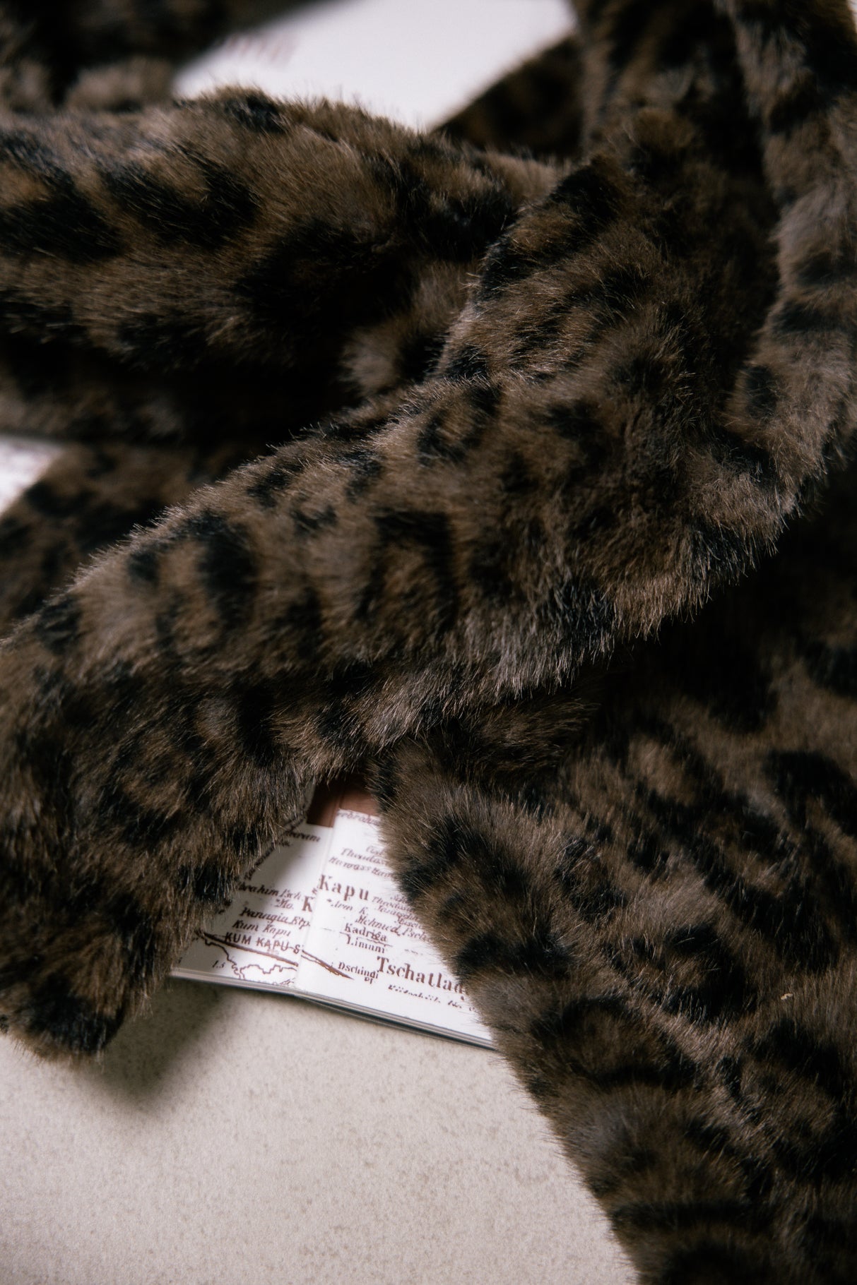 Écharpe  Femme Livie Leo Fur dark grey | Freeman T. Porter