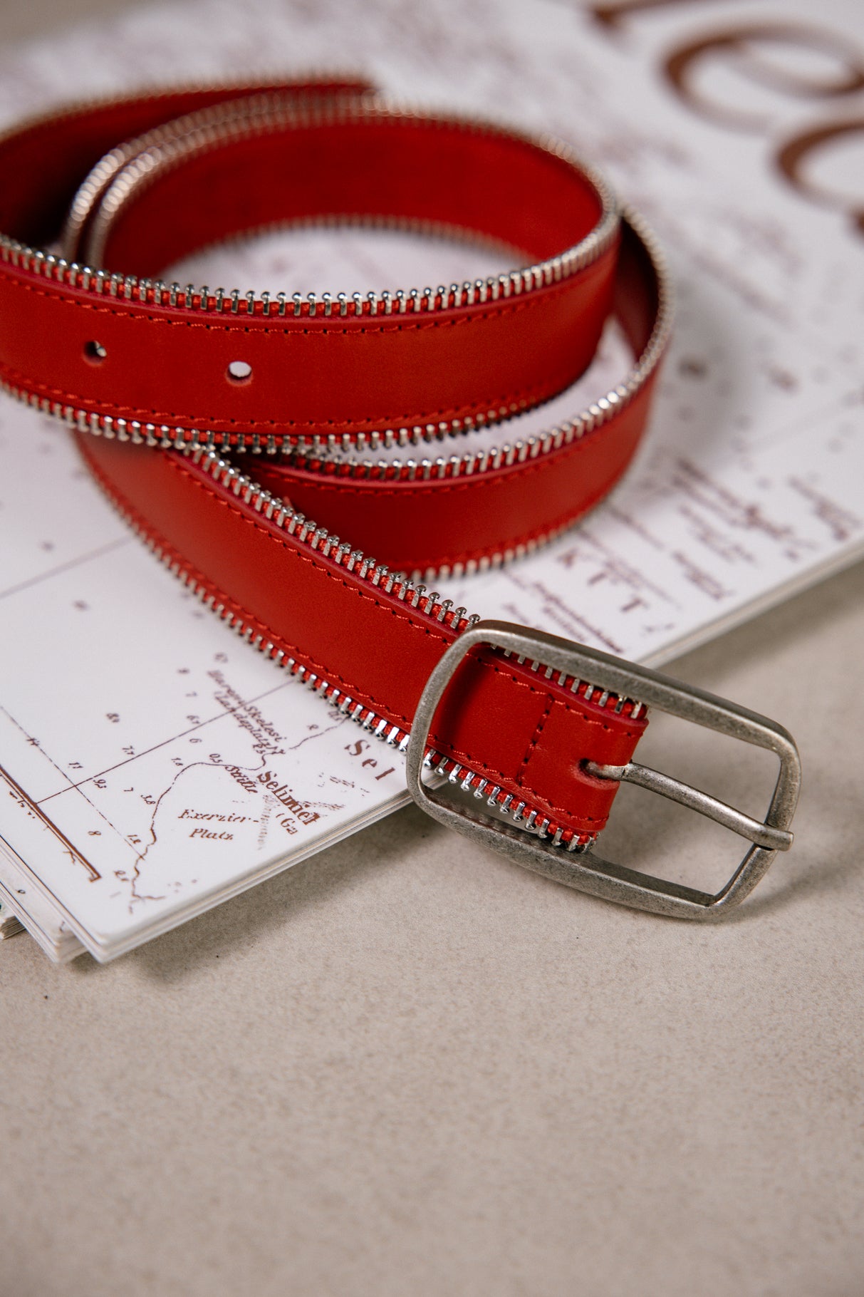 Ceinture en cuir Femme Zipy salsa | Freeman T. Porter