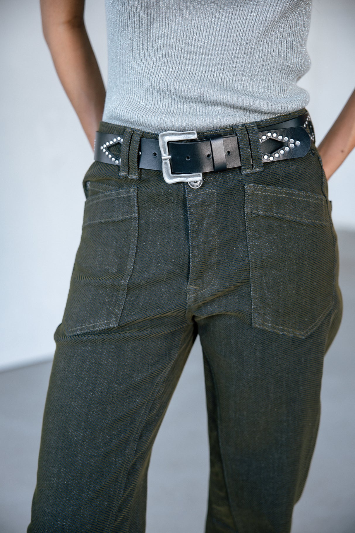 Ceinture en cuir Femme Losane black | Freeman T. Porter
