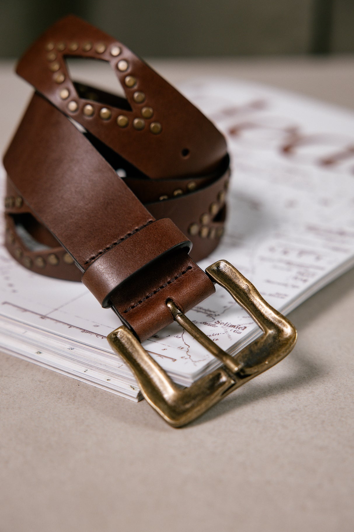 Ceinture en cuir Femme Losane brown | Freeman T. Porter