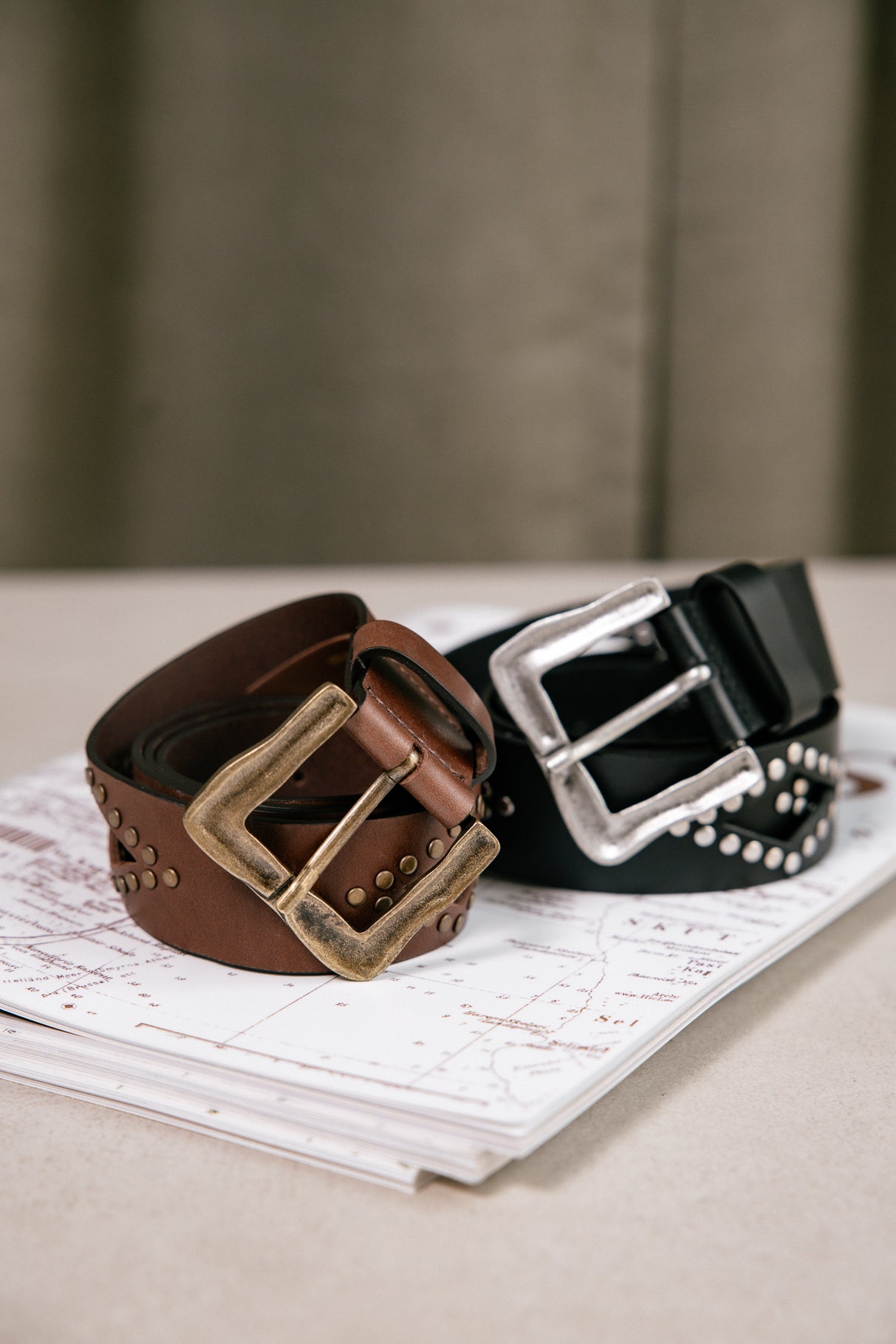 Ceinture en cuir Femme Losane brown | Freeman T. Porter