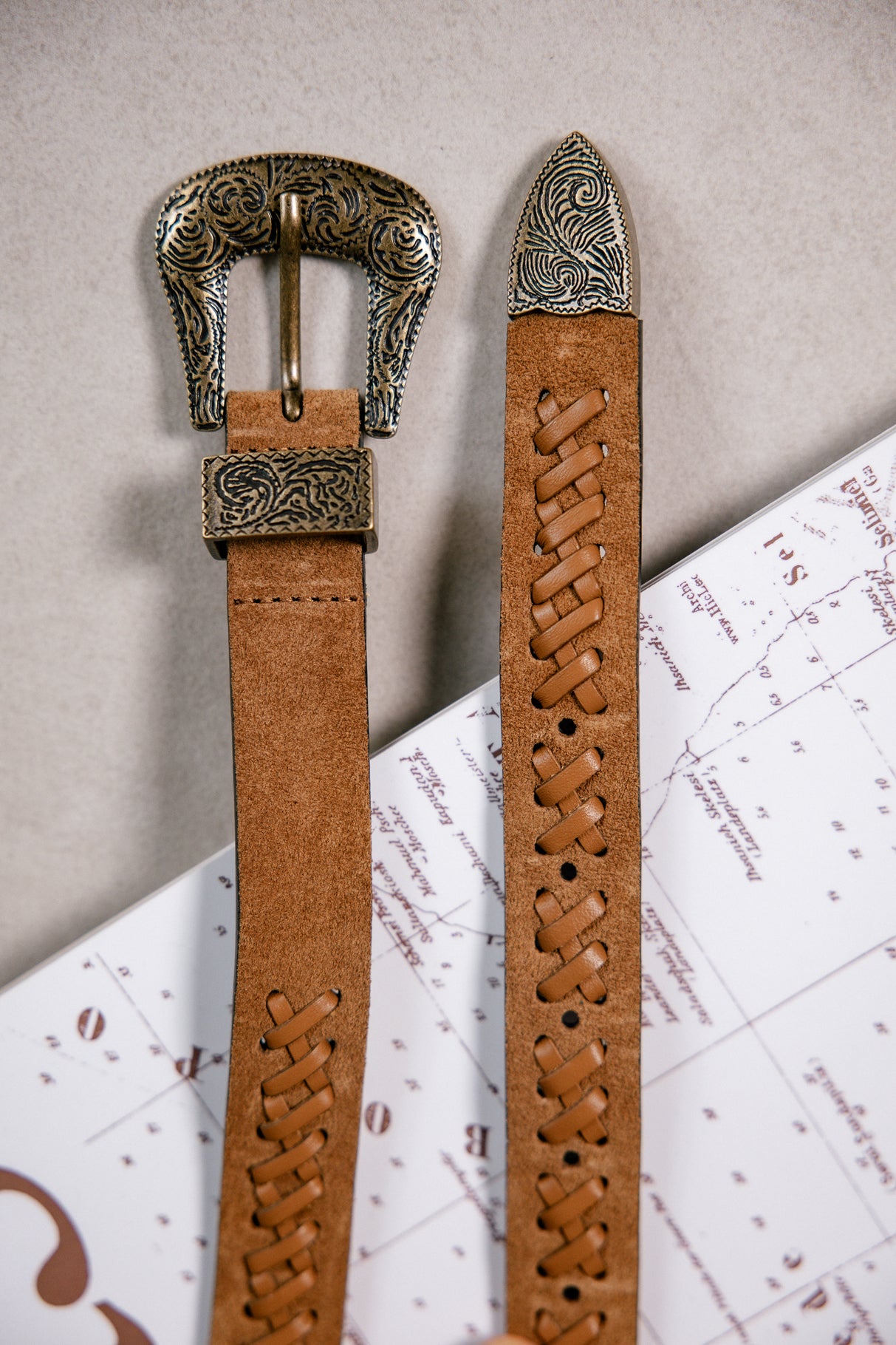 Ceinture en cuir Femme Croya cognac | Freeman T. Porter