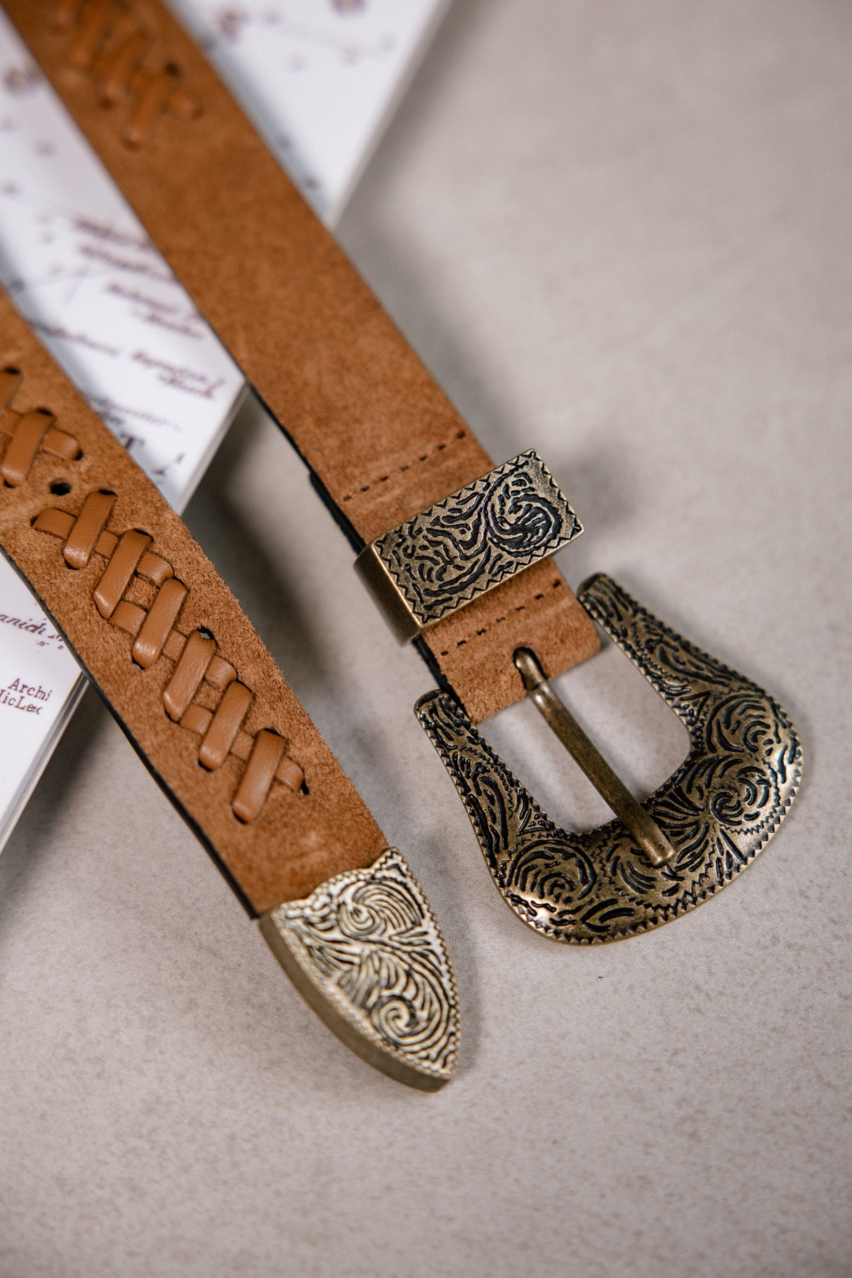 Ceinture en cuir Femme Croya cognac | Freeman T. Porter