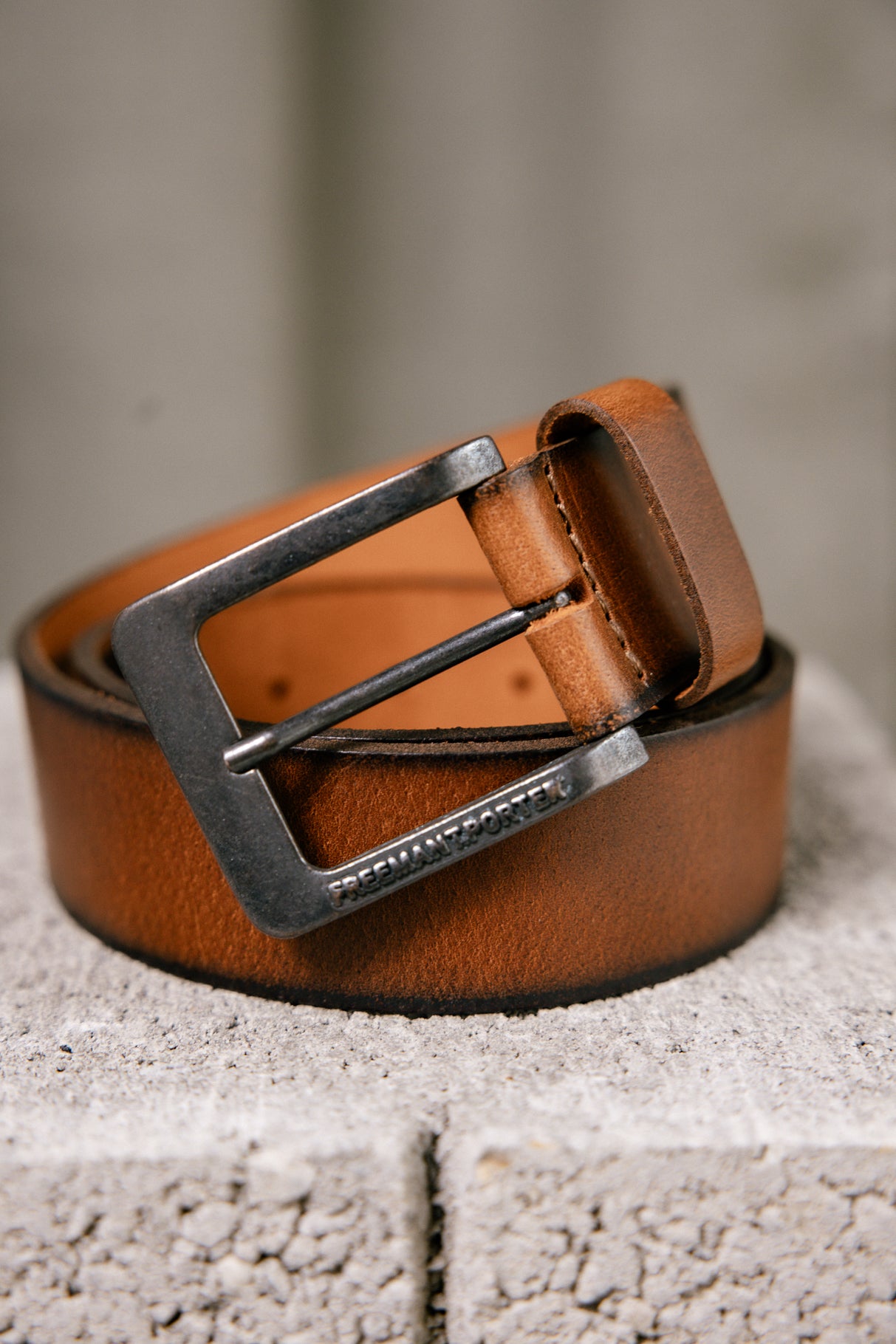Ceinture en cuir Femme Riner cognac | Freeman T. Porter