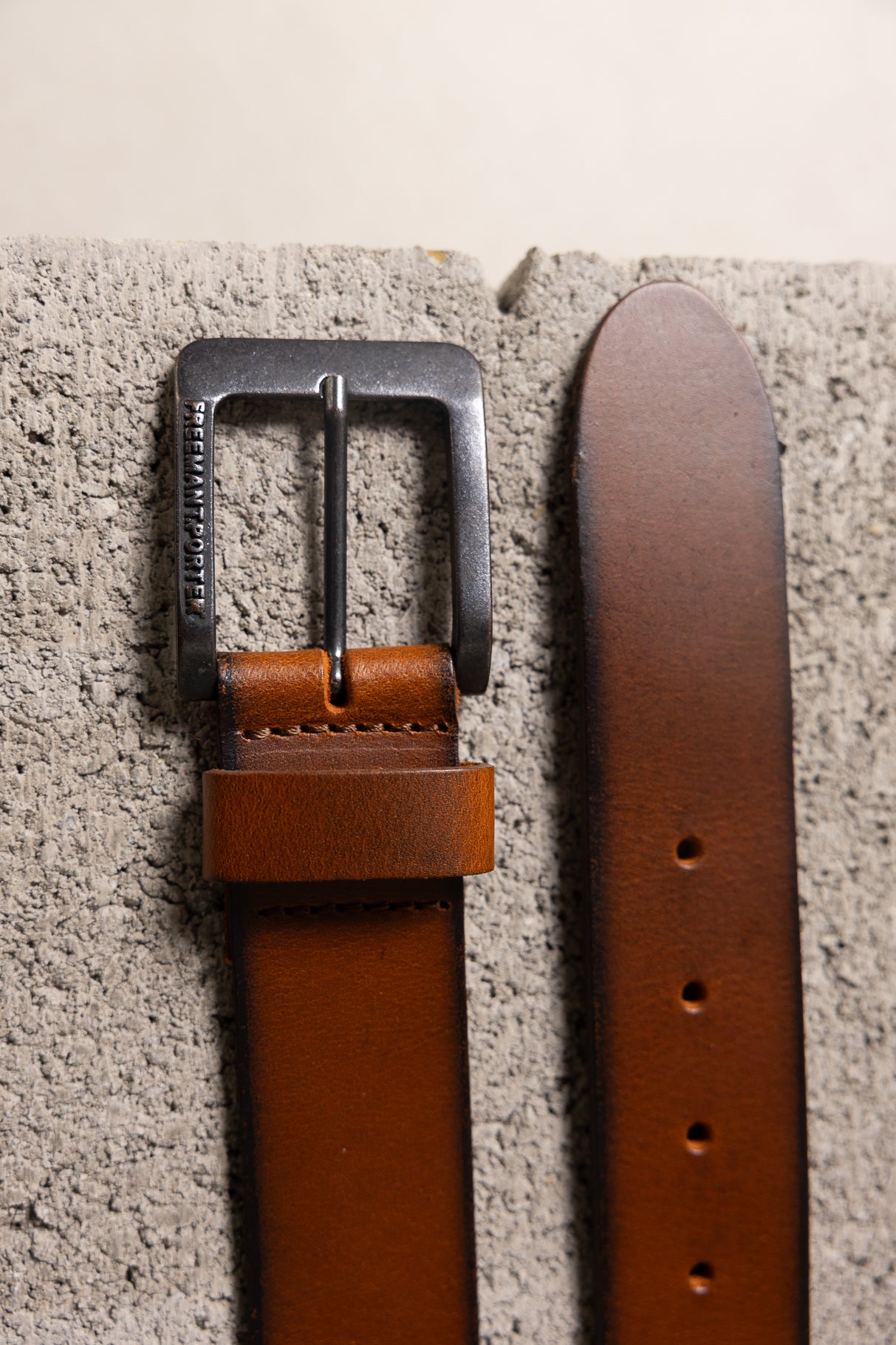Ceinture en cuir Femme Riner cognac | Freeman T. Porter