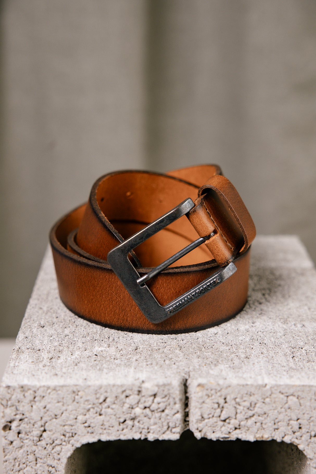 Ceinture en cuir Femme Riner cognac | Freeman T. Porter