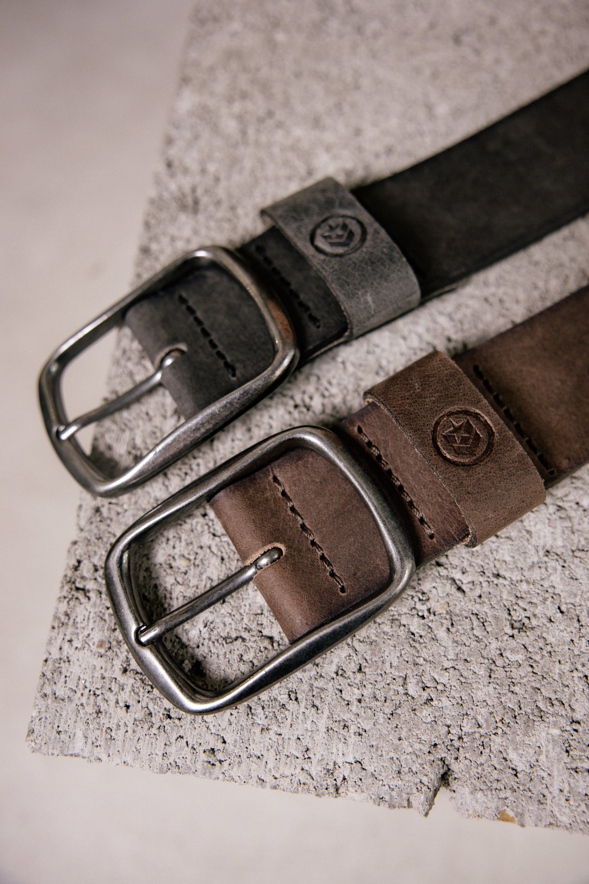 Ceinture en cuir Femme Gassi dark brown | Freeman T. Porter