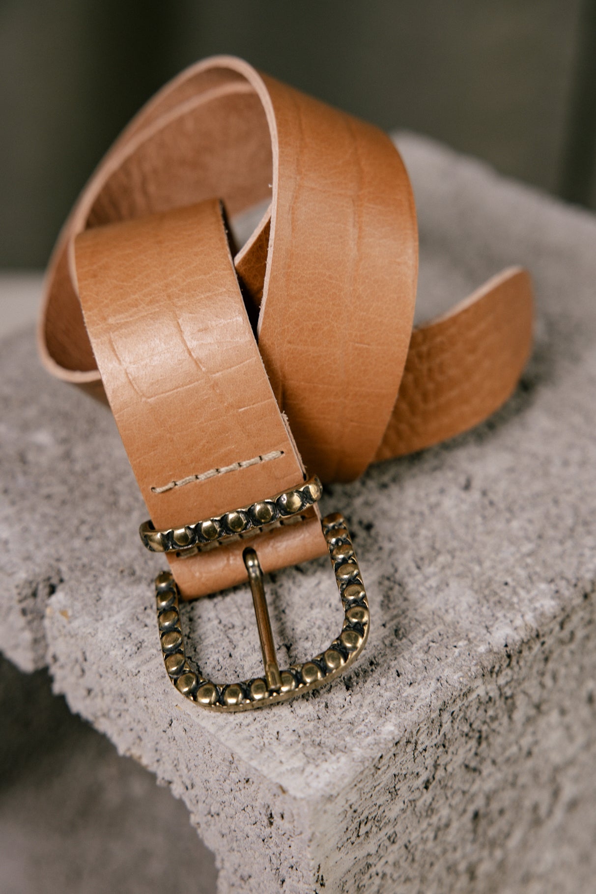 Ceinture en cuir Femme Annita camel | Freeman T. Porter