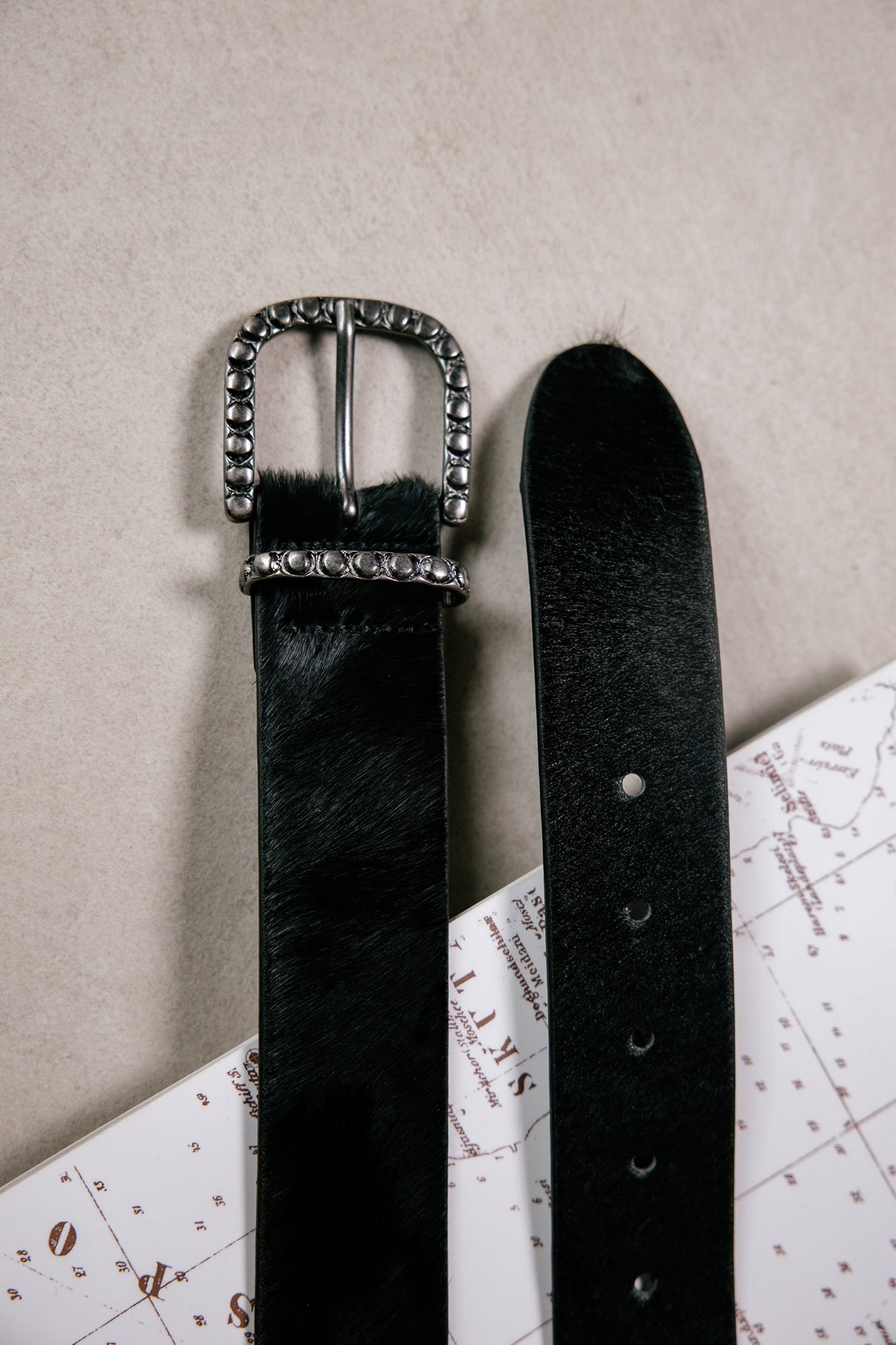 Ceinture en cuir Femme Pony black | Freeman T. Porter