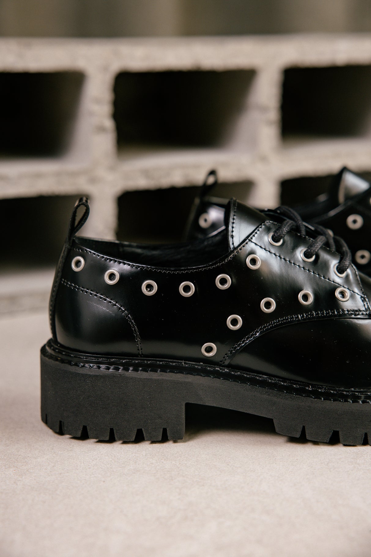Derby Femme Pina Eyelet black | Freeman T. Porter