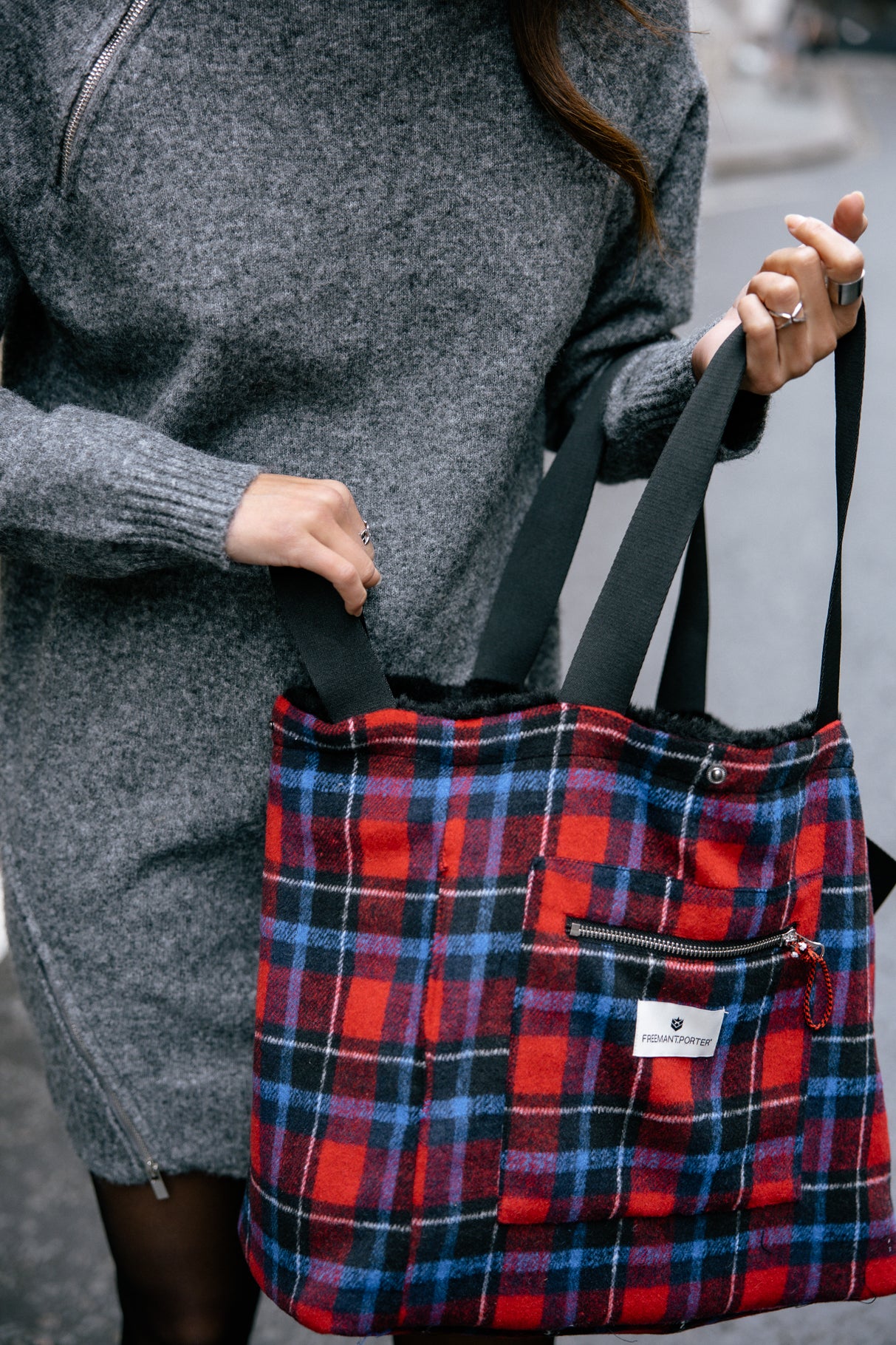 Tote bag Homme Coletta Fur black | Freeman T. Porter