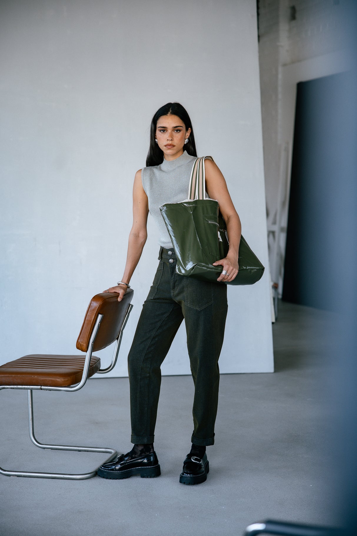 Tote bag Homme Coletta Sherpa ecru | Freeman T. Porter