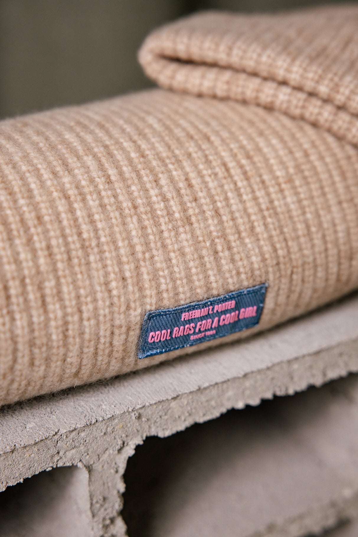 Écharpe  Femme Elina Plain camel | Freeman T. Porter