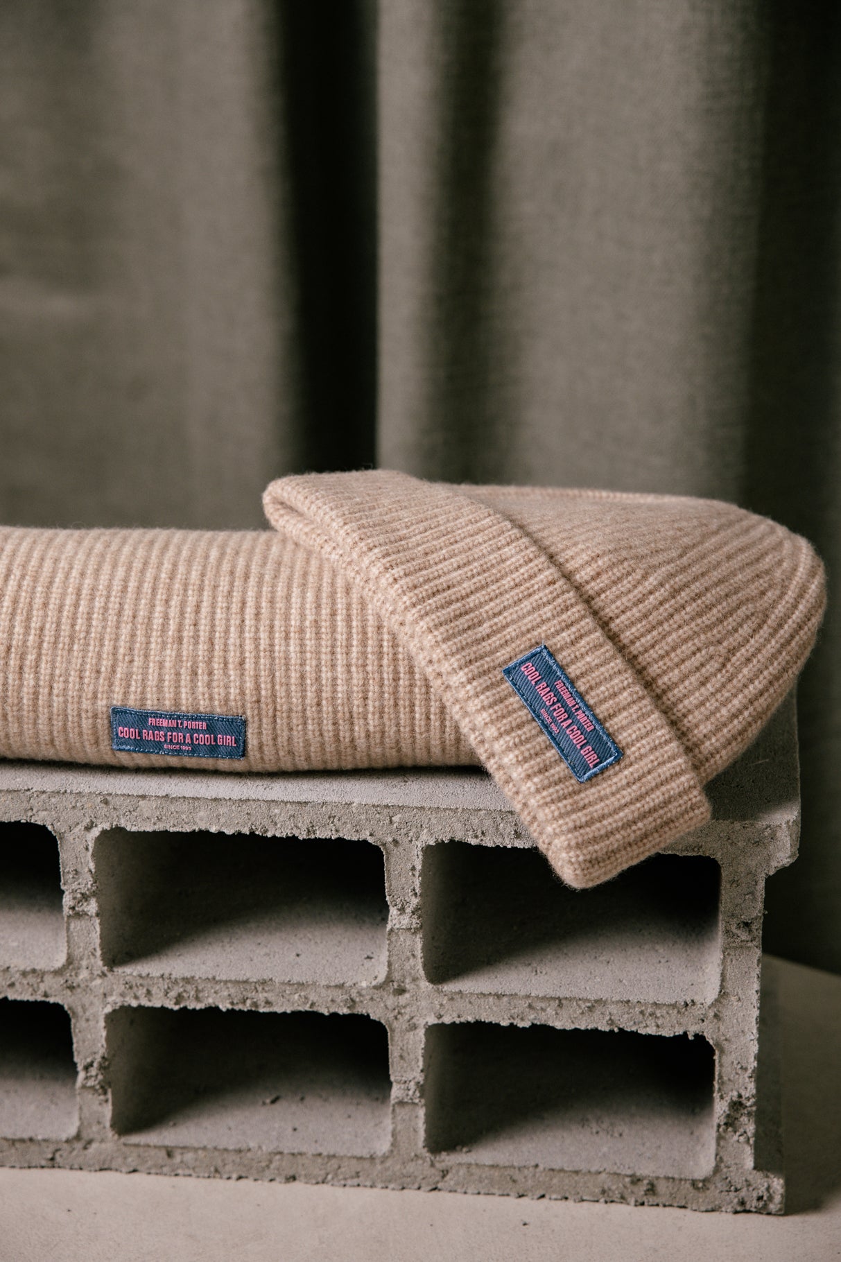 Écharpe  Femme Elina Plain camel | Freeman T. Porter