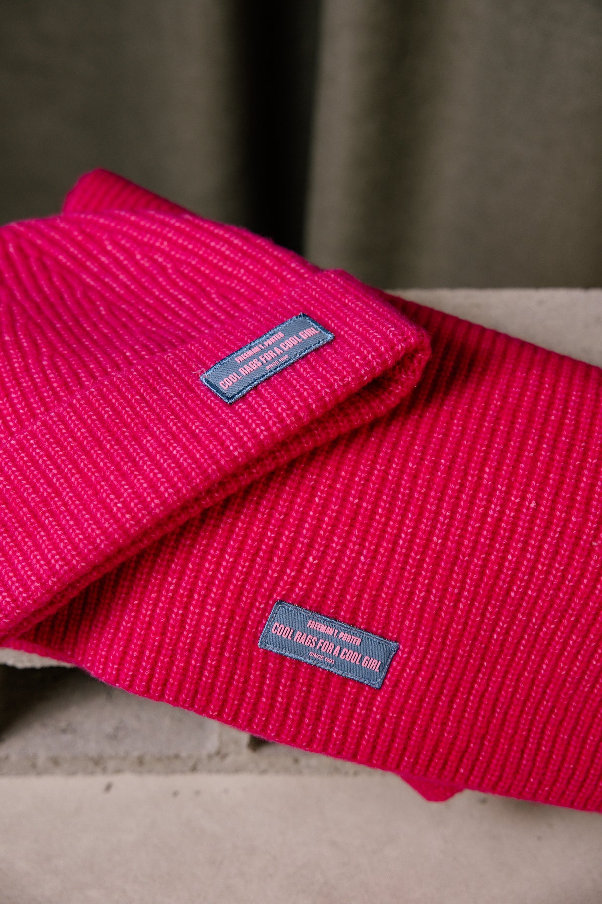 Écharpe  Femme Elina Plain fushia rose | Freeman T. Porter