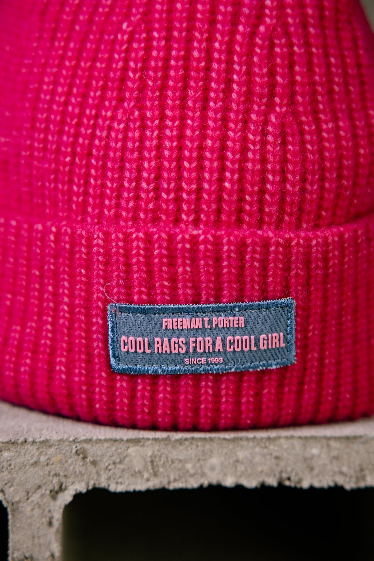 Beanie  Women Heddie Plain fushia rose | Freeman T. Porter