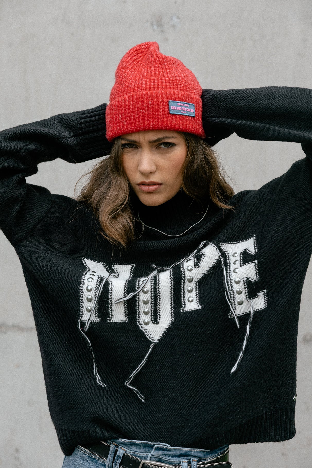 Gorro  Mujer Heddie Plain goji berry | Freeman T. Porter