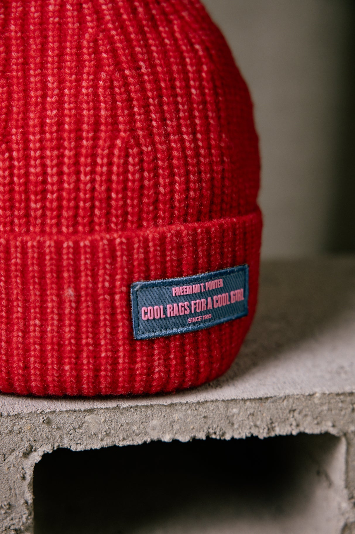 Bonnet  Femme Heddie Plain goji berry | Freeman T. Porter