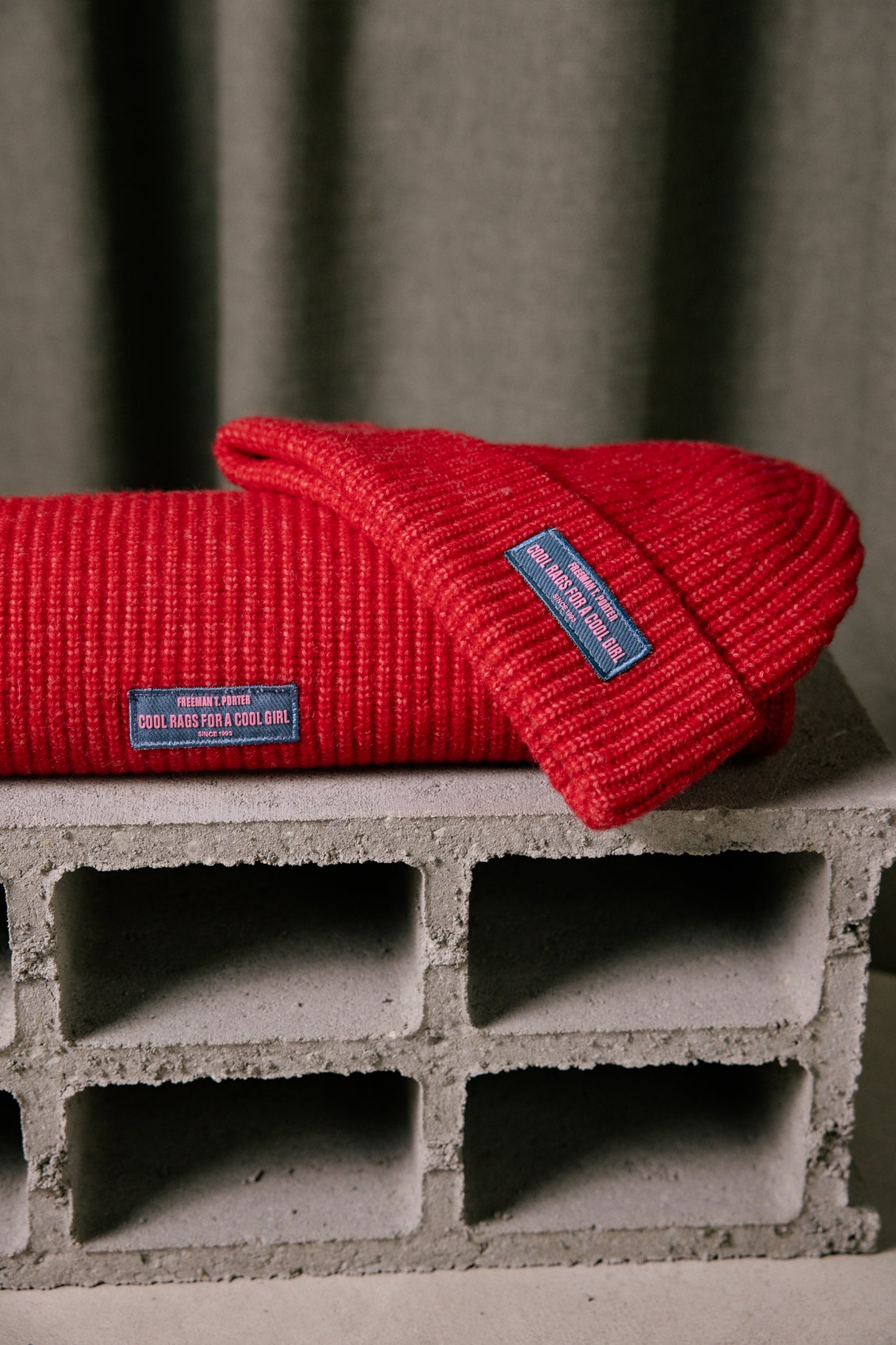 Bonnet  Femme Heddie Plain goji berry | Freeman T. Porter