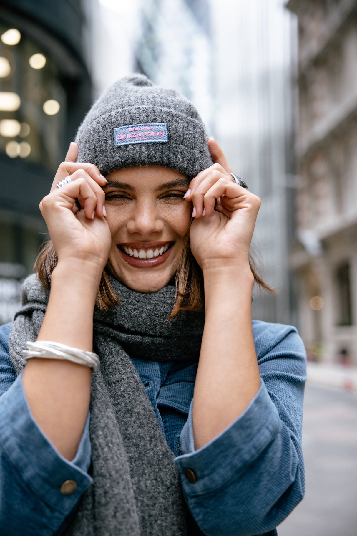 Bonnet Femme Heddie Plain anthra | Freeman T. Porter