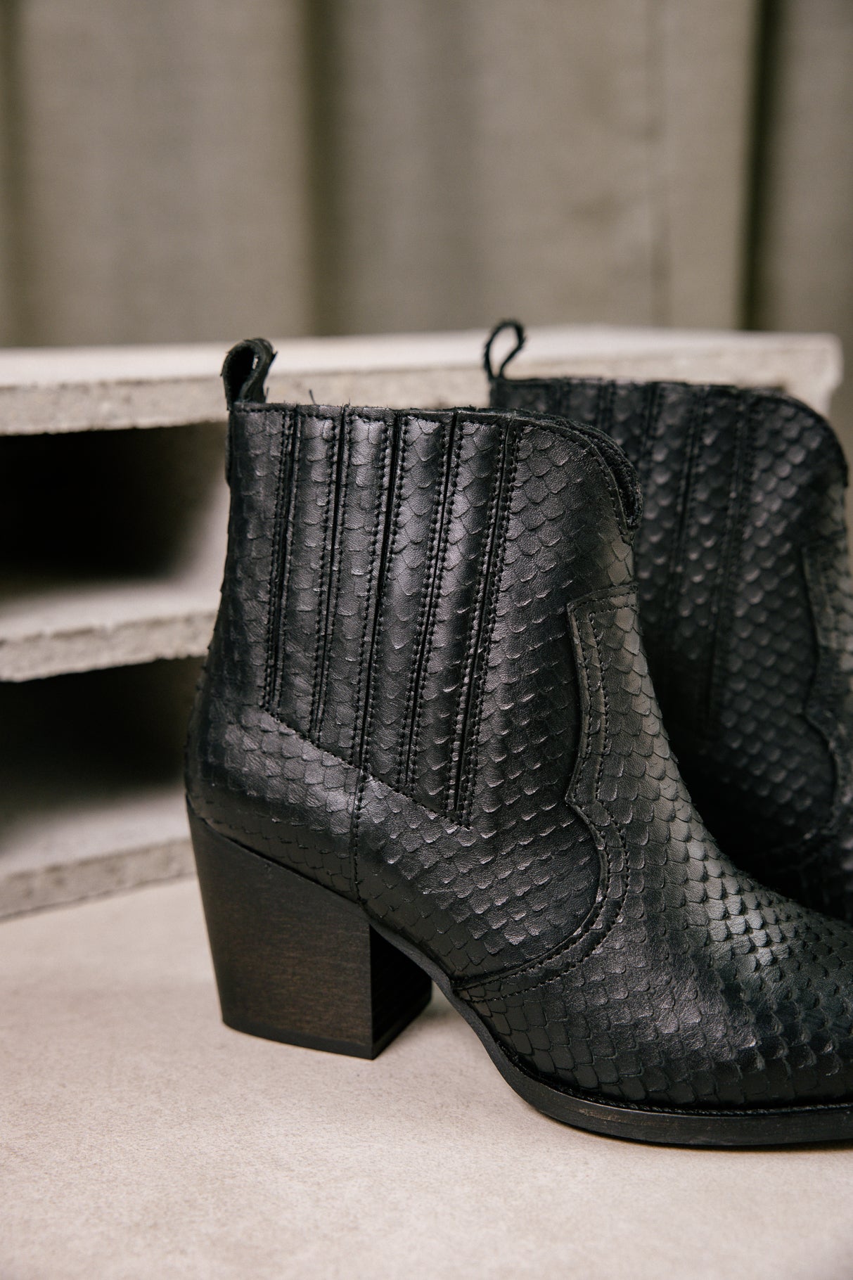 Chelsea boots Femme Tamara Snake black | Freeman T. Porter