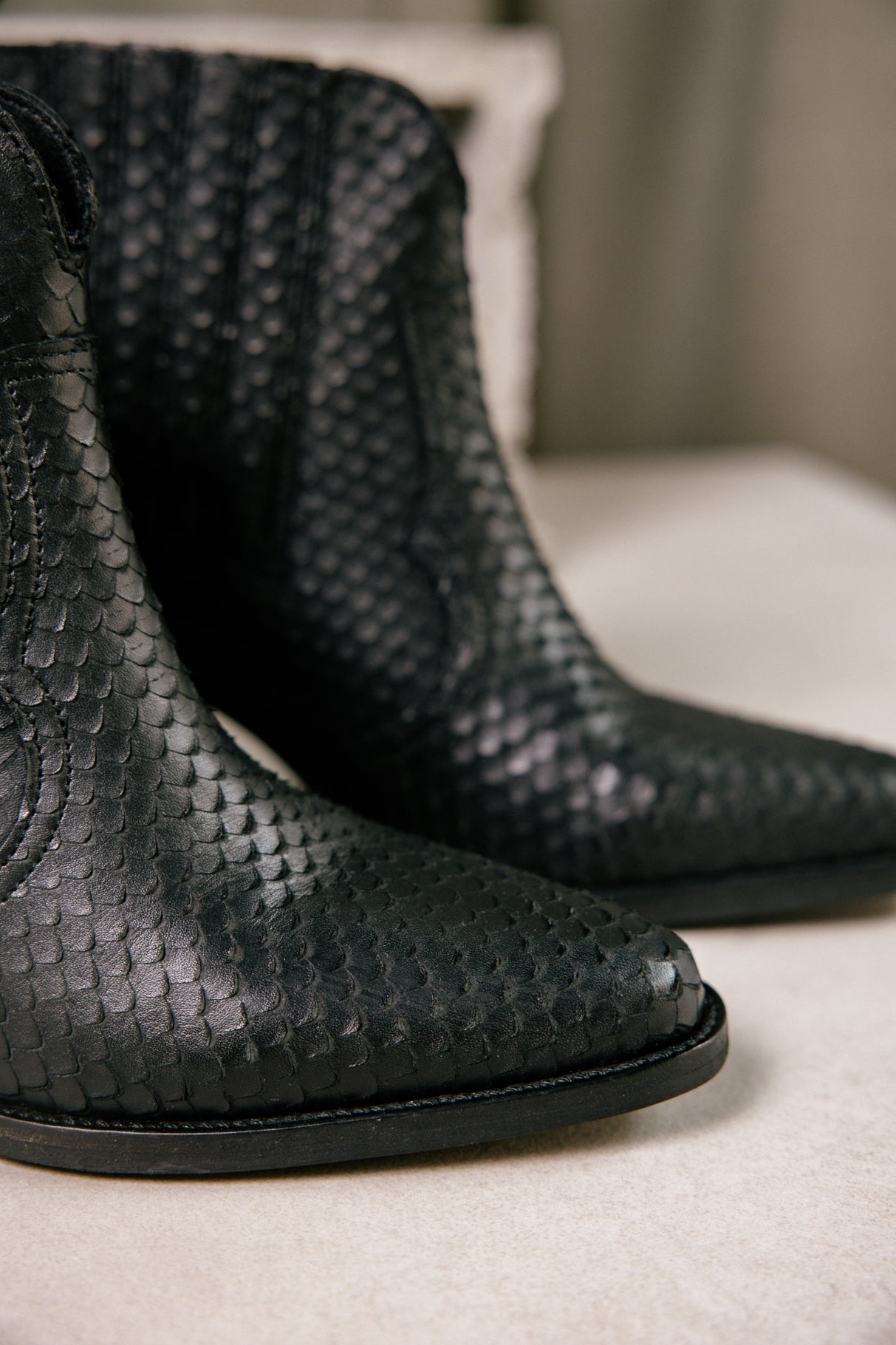 Chelsea boots Femme Tamara Snake black | Freeman T. Porter