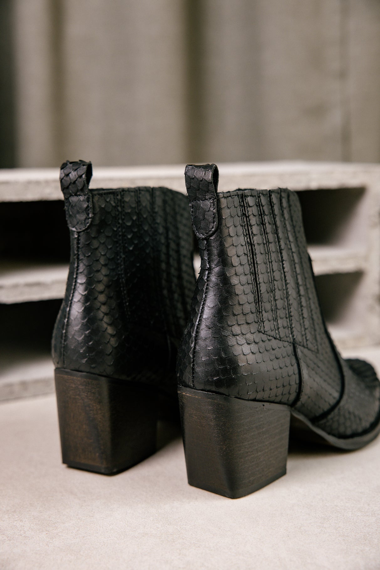 Chelsea boots Femme Tamara Snake black | Freeman T. Porter