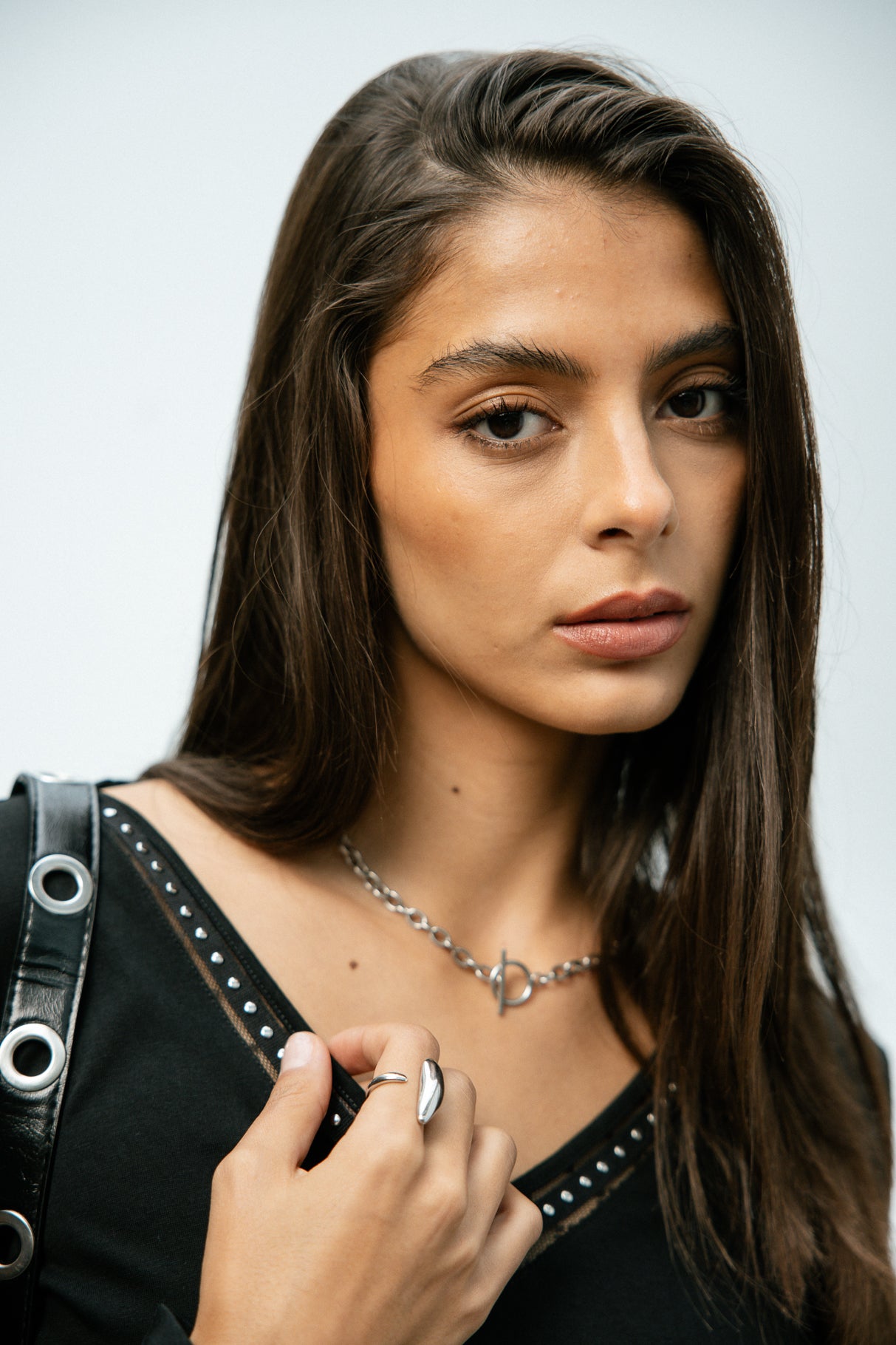 T-shirt avec rivets Frau Torina Studs black | Freeman T. Porter