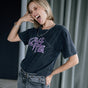 Nails printed t-shirt Woman Suria Call Me carbone | Freeman T. Porter