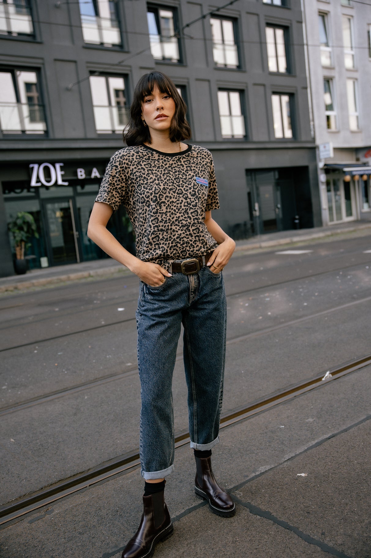 T-shirt imprimé léopard Femme Suria Leo original | Freeman T. Porter