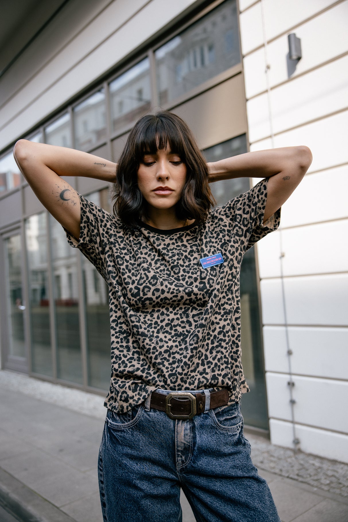 T-shirt imprimé léopard Femme Suria Leo original | Freeman T. Porter