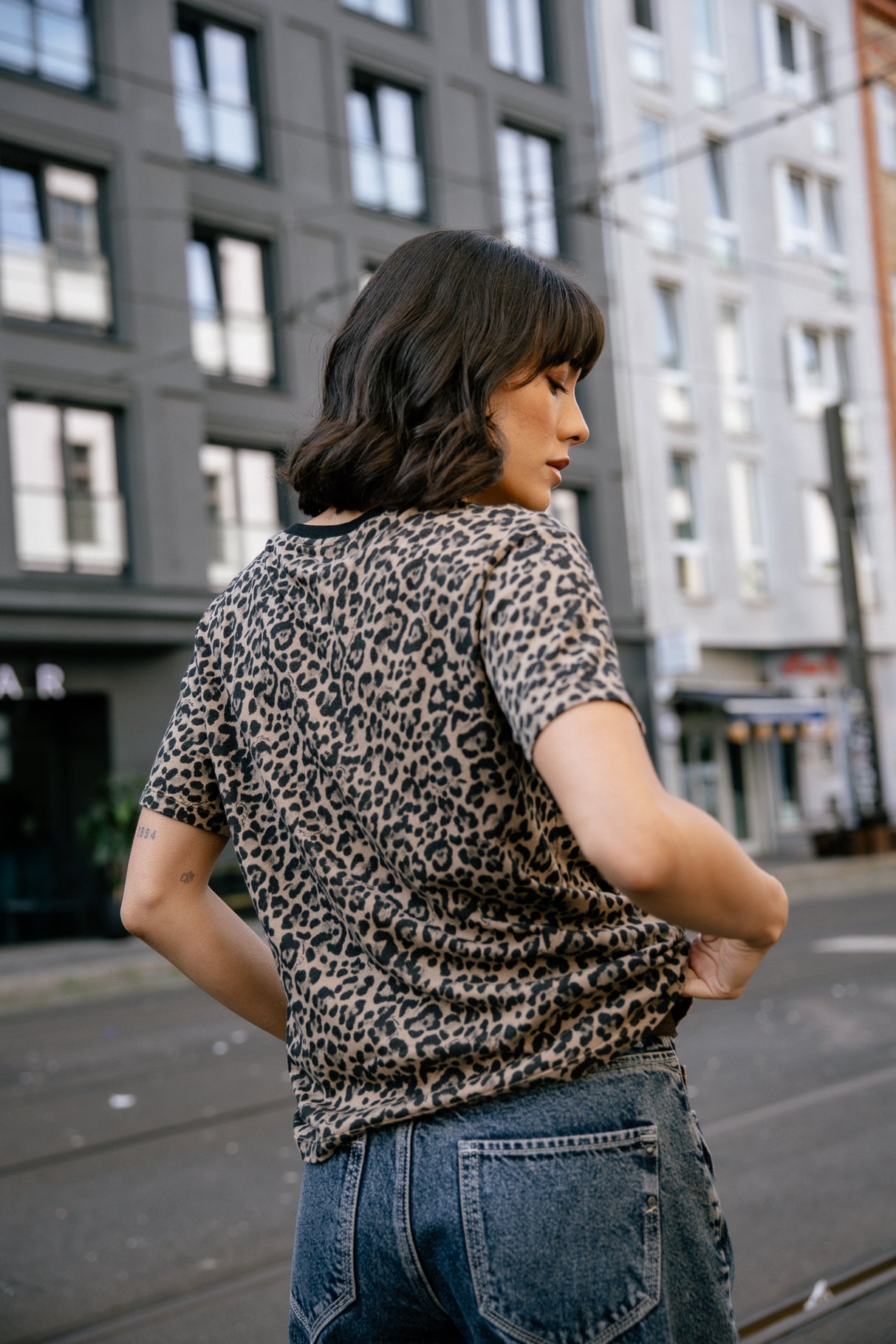T-shirt imprimé léopard Femme Suria Leo original | Freeman T. Porter