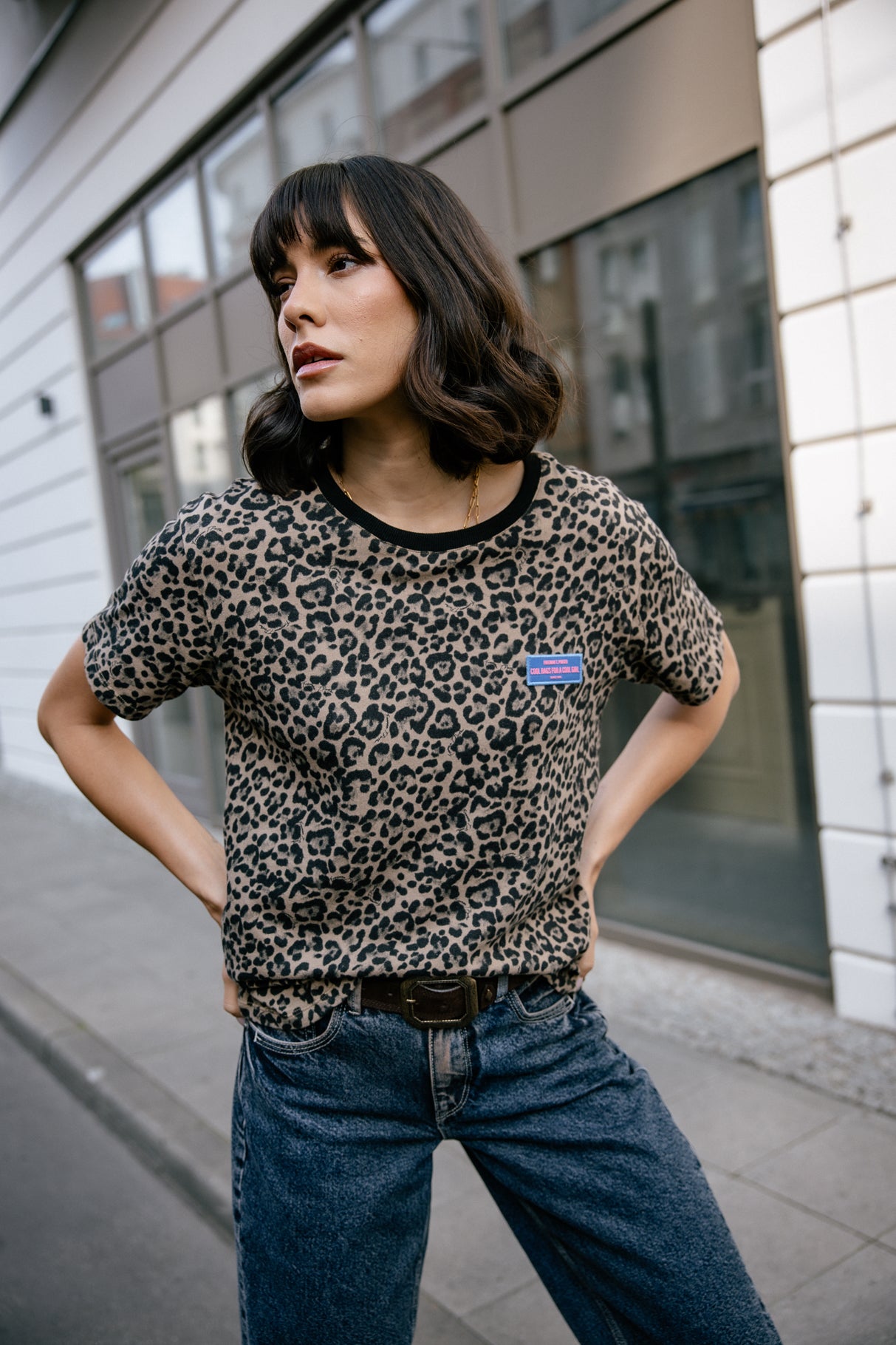 T-shirt imprimé léopard Femme Suria Leo original | Freeman T. Porter