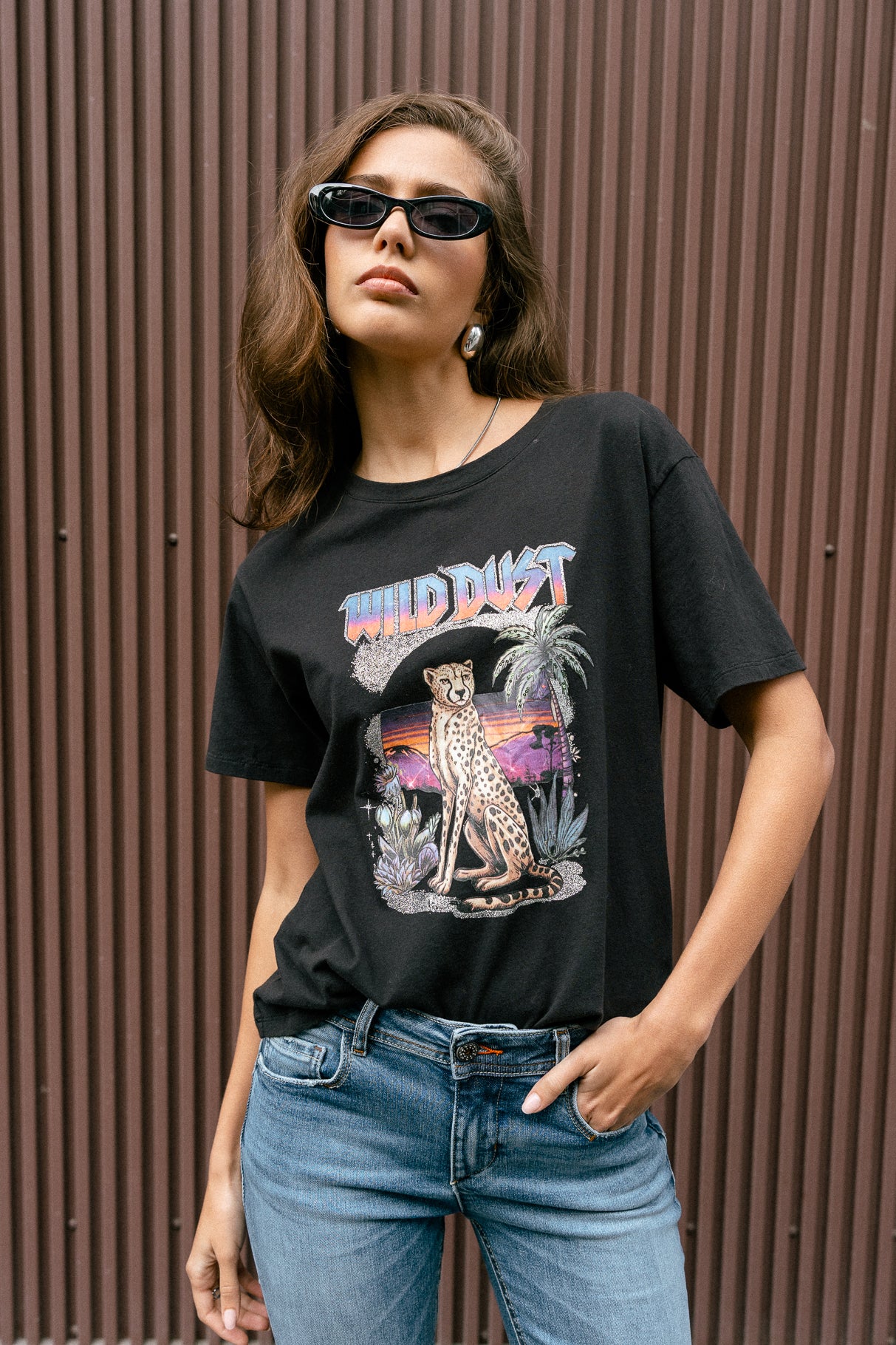 T-shirt imprimé Femme Suria Wilddust moonless night | Freeman T. Porter