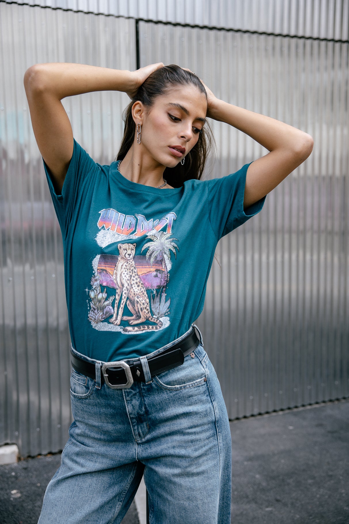 T-shirt imprimé Mujer Suria Wilddust spruced up | Freeman T. Porter