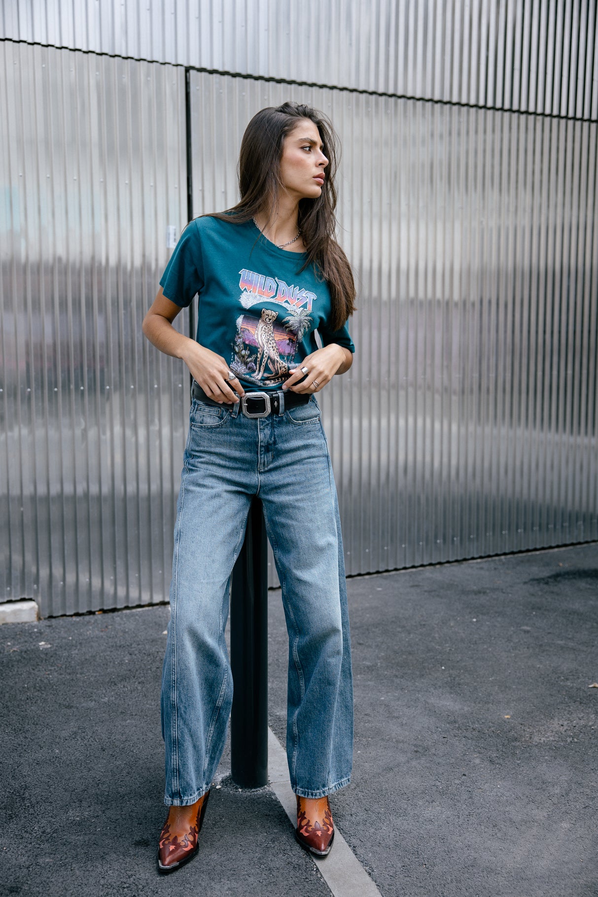 T-shirt imprimé Mujer Suria Wilddust spruced up | Freeman T. Porter