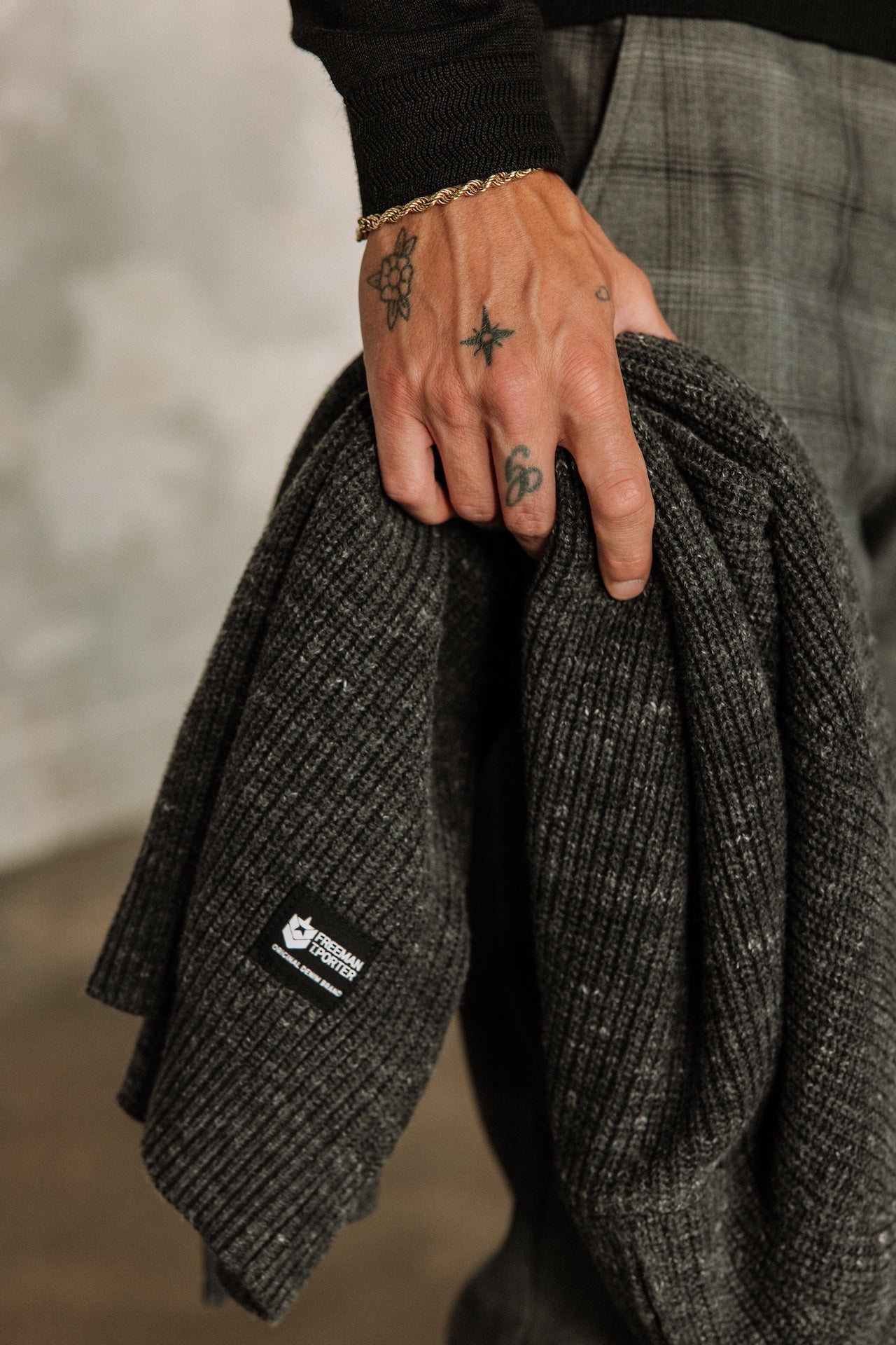 Pull col montant zippé Hombres Emilio Arpia nine iron | Freeman T. Porter