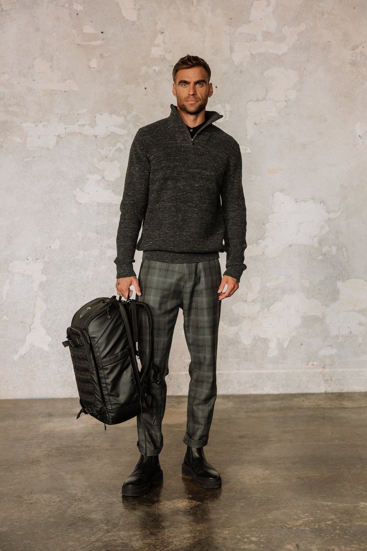 Pull col montant zippé Hombres Emilio Arpia nine iron | Freeman T. Porter
