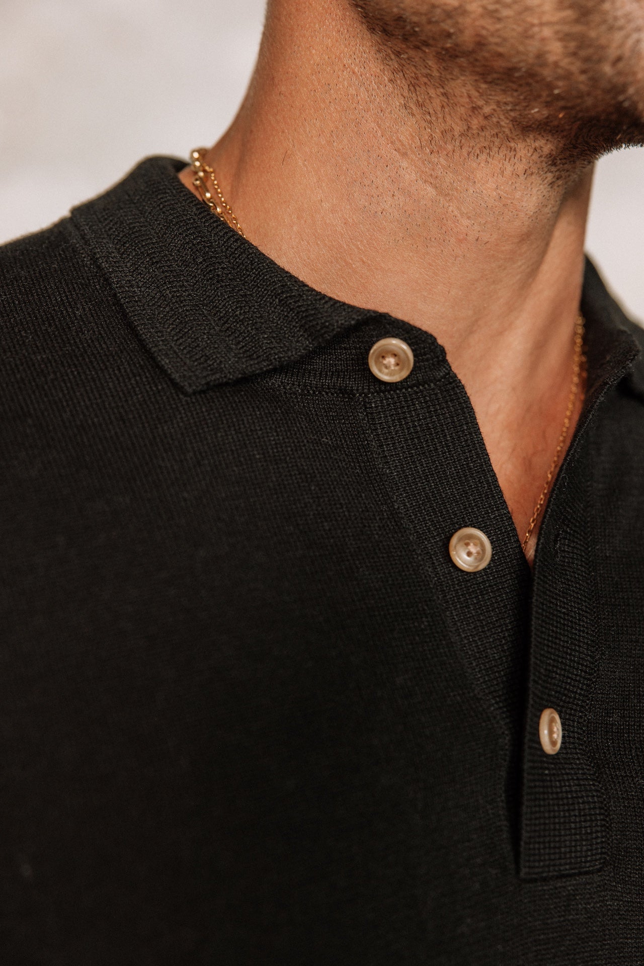 Polo en maille Hombres Mathew Dendra black | Freeman T. Porter