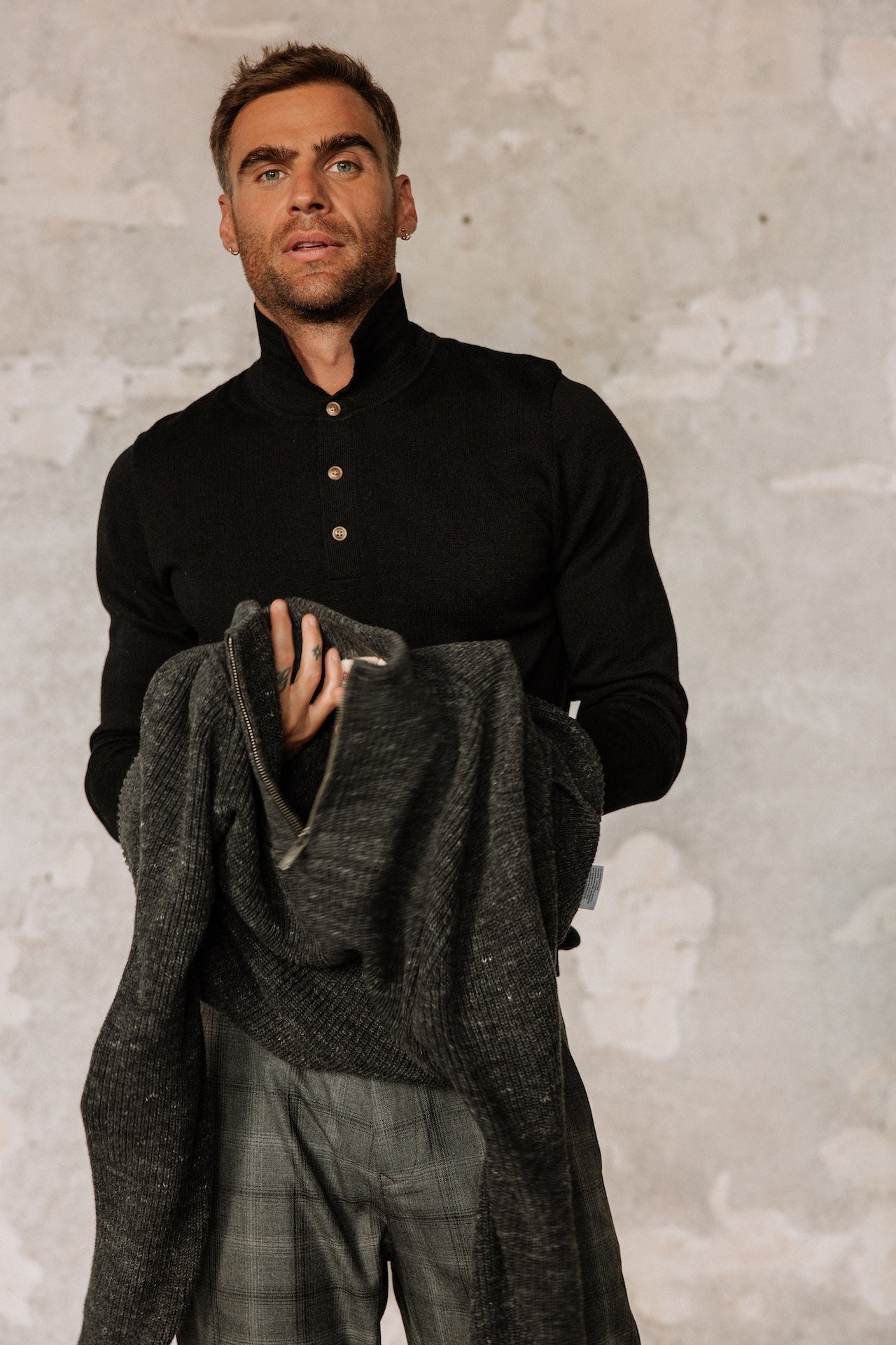 Polo en maille Hombres Mathew Dendra black | Freeman T. Porter