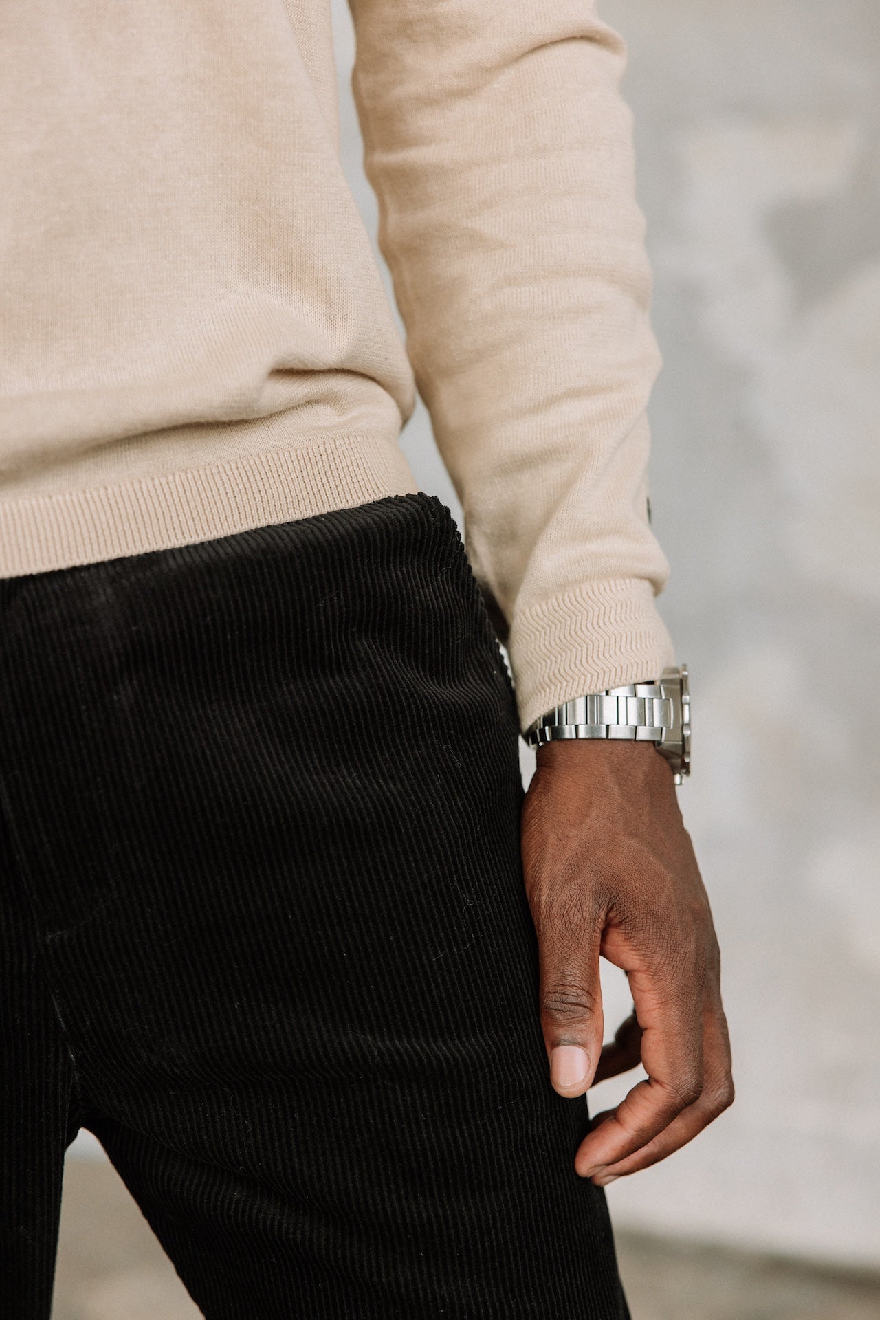Polo en maille Hombres Mathew Dendra beige melange | Freeman T. Porter