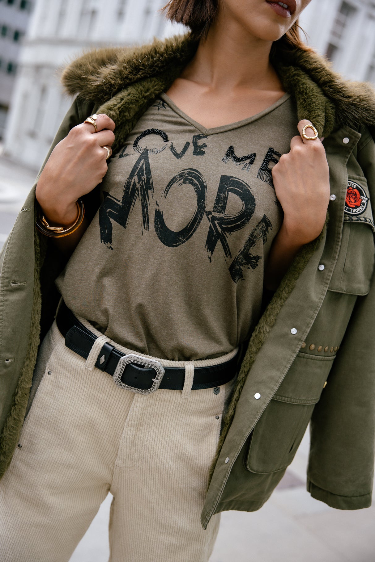T-shirt imprimé Femme Tarissa Love Me ivy green | Freeman T. Porter