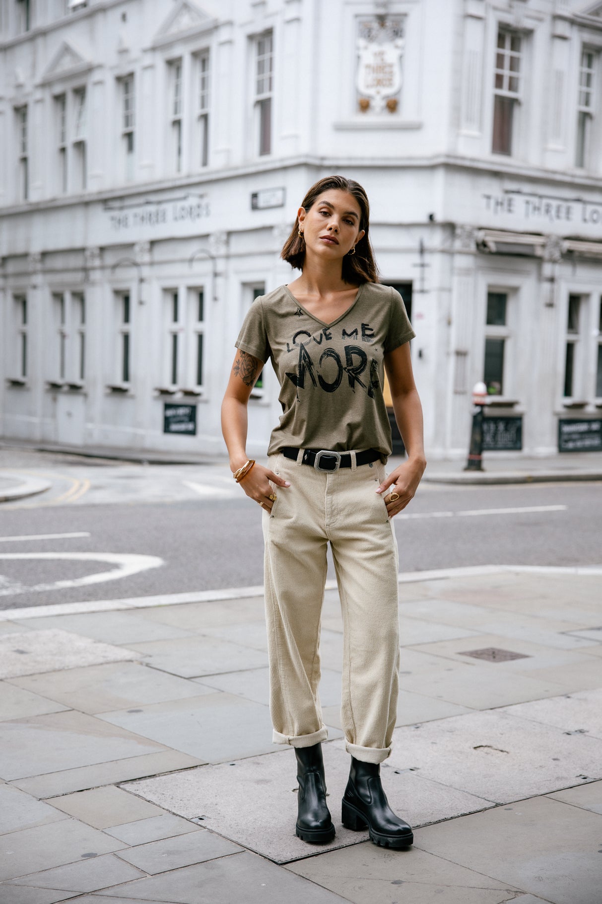 T-shirt imprimé Femme Tarissa Love Me ivy green | Freeman T. Porter