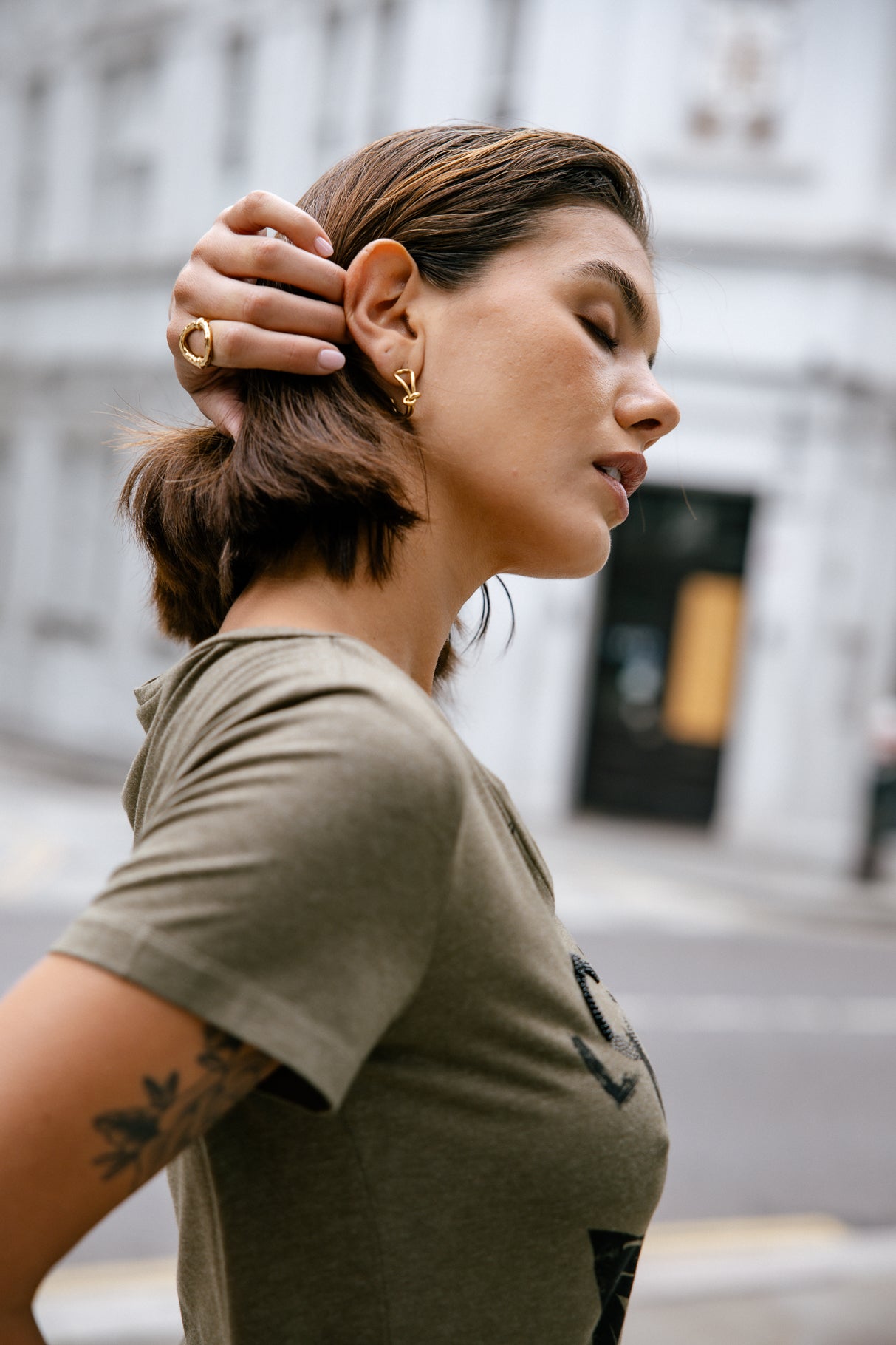 T-shirt imprimé Femme Tarissa Love Me ivy green | Freeman T. Porter